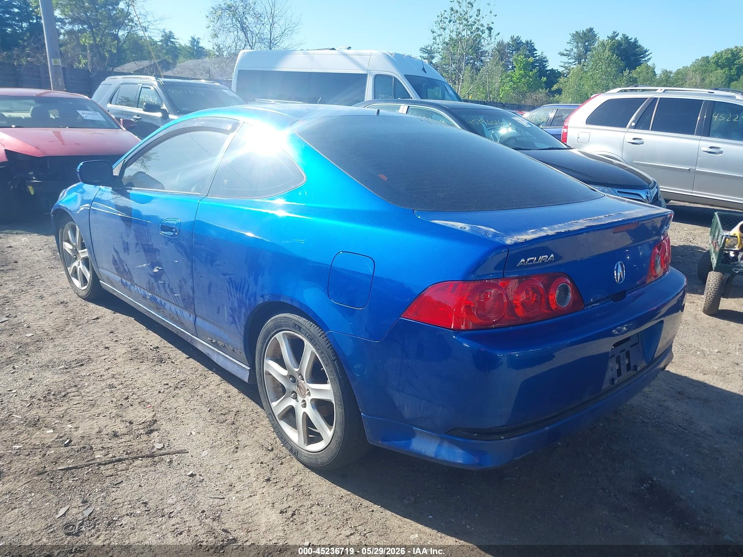 2005 Acura Rsx   Синий vin: JH4DC54835S011879