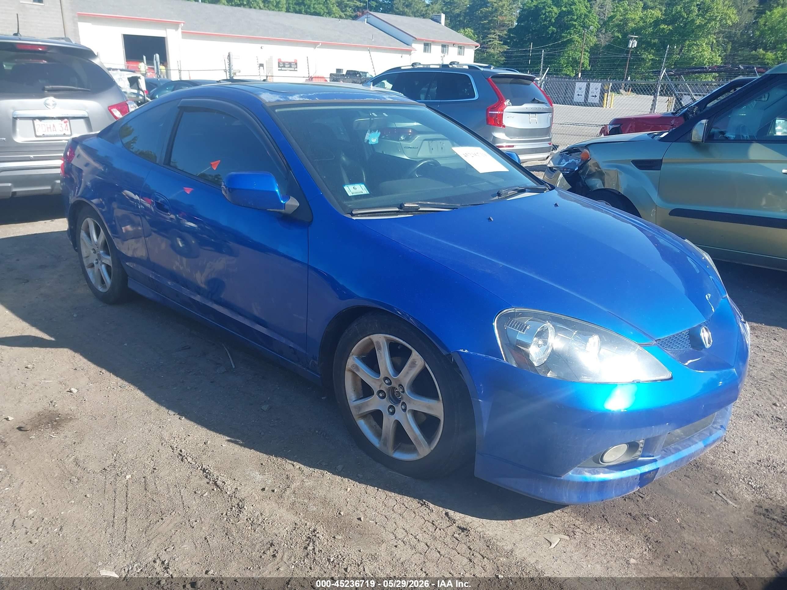 2005 Acura Rsx   Синий vin: JH4DC54835S011879