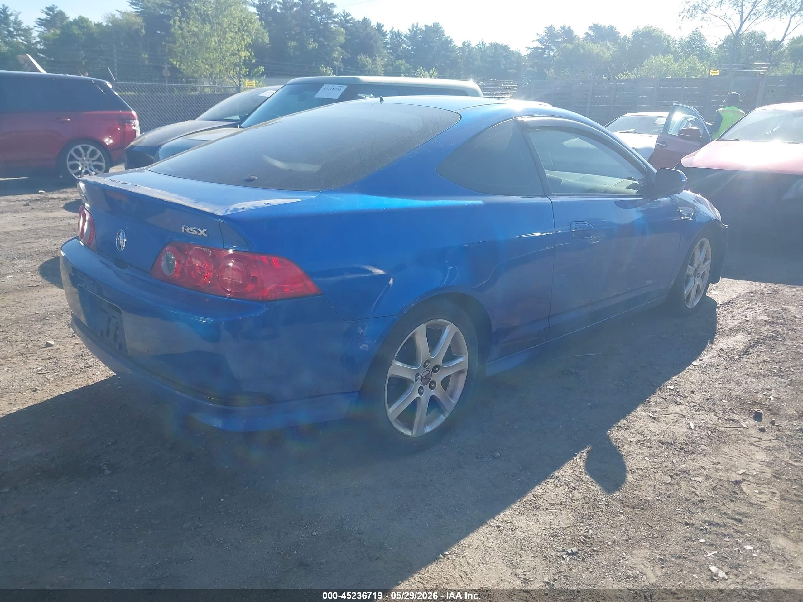 2005 Acura Rsx   Синий vin: JH4DC54835S011879