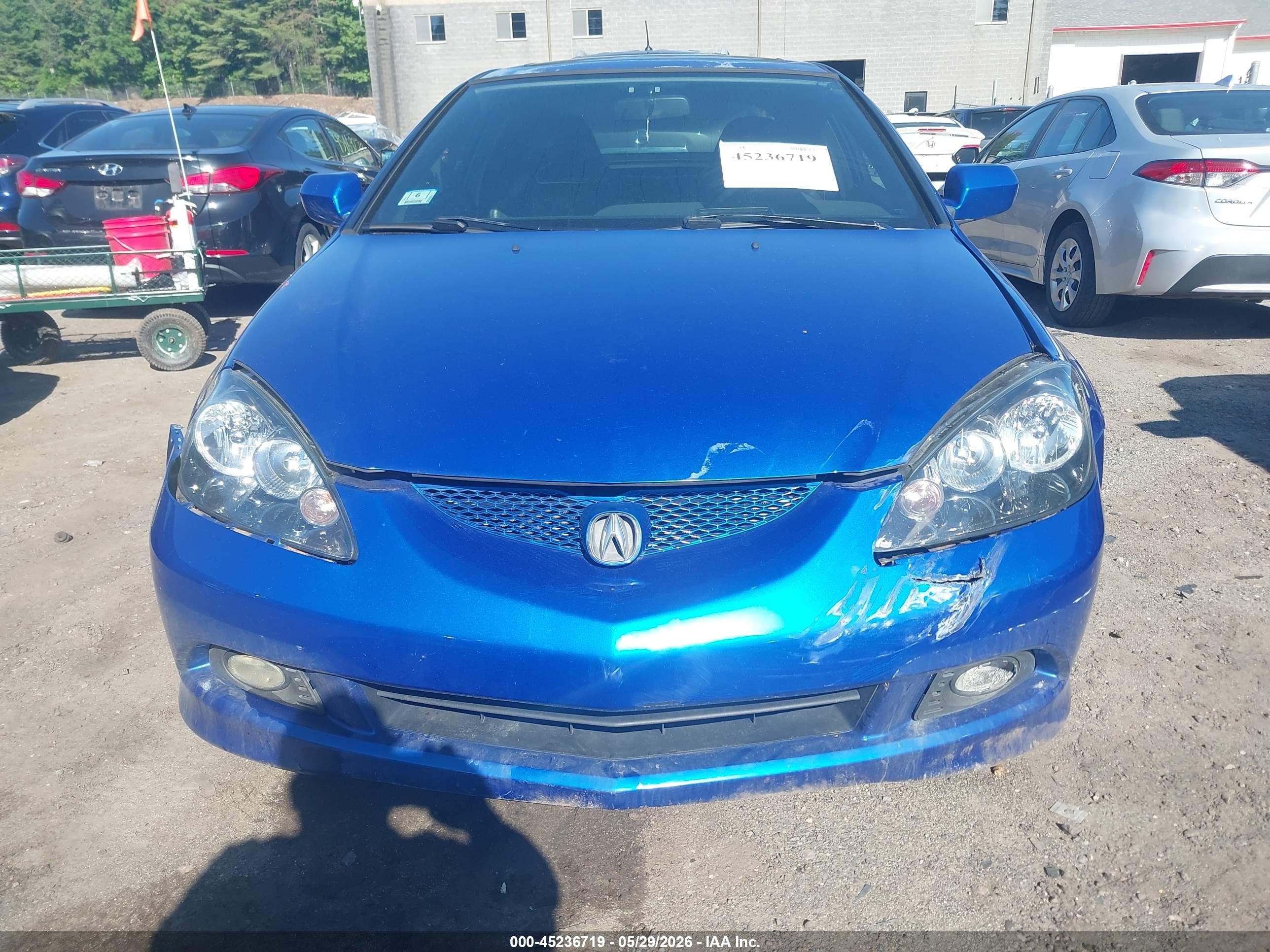 2005 Acura Rsx   Синий vin: JH4DC54835S011879