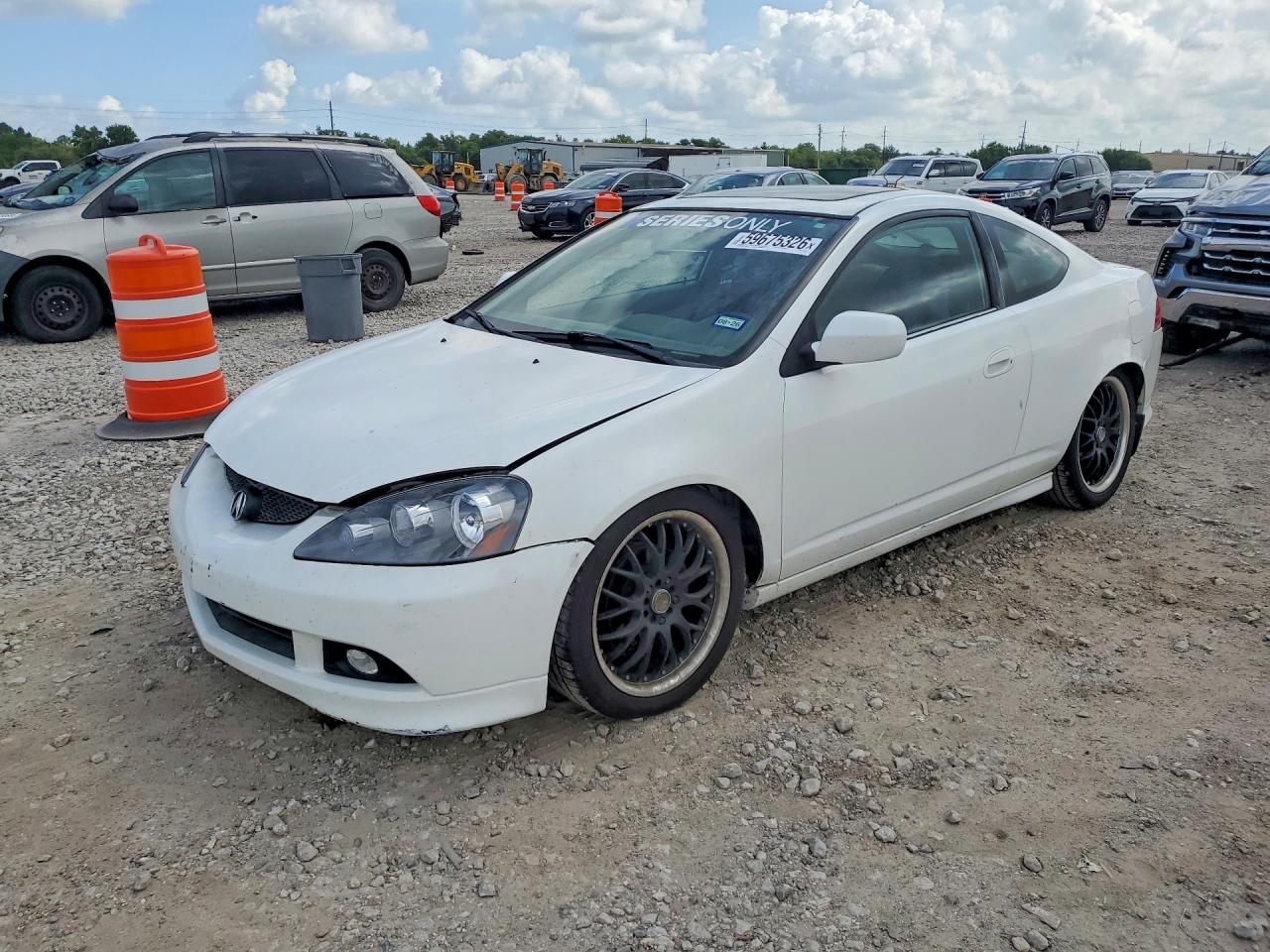2006 Acura Rsx White vin: JH4DC54836S009356