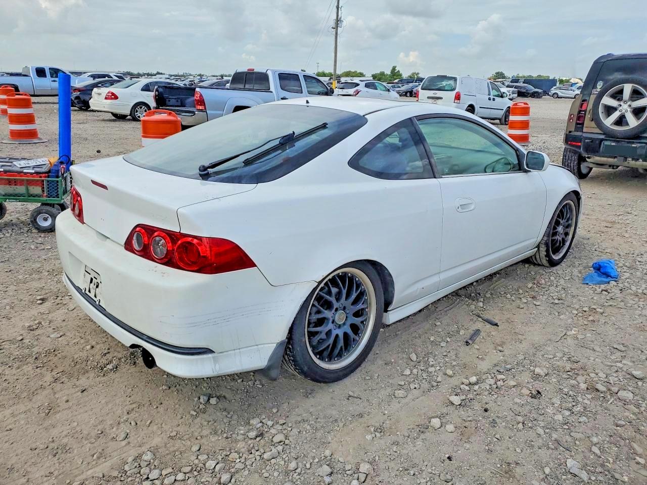 2006 Acura Rsx White vin: JH4DC54836S009356
