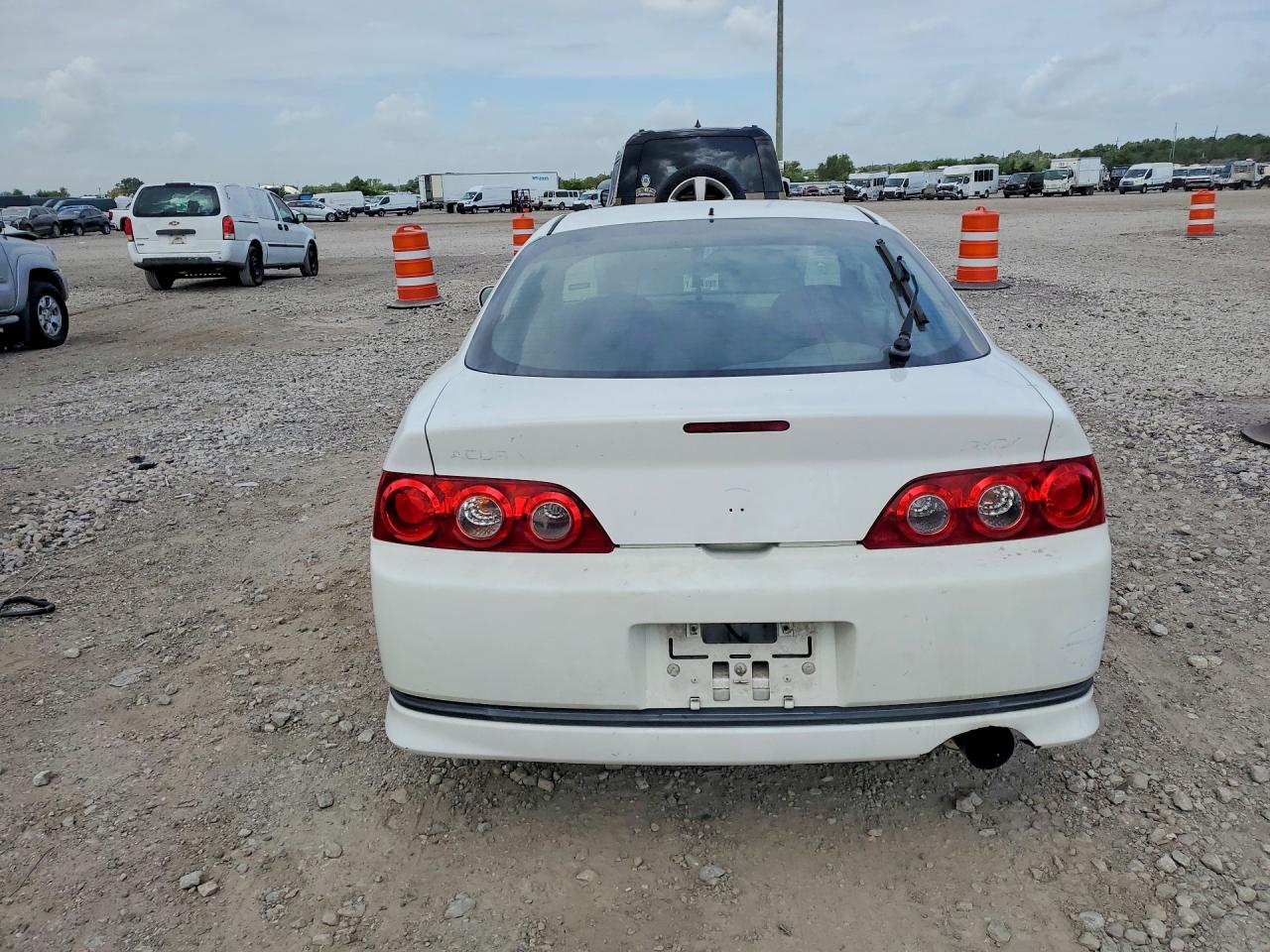 2006 Acura Rsx White vin: JH4DC54836S009356