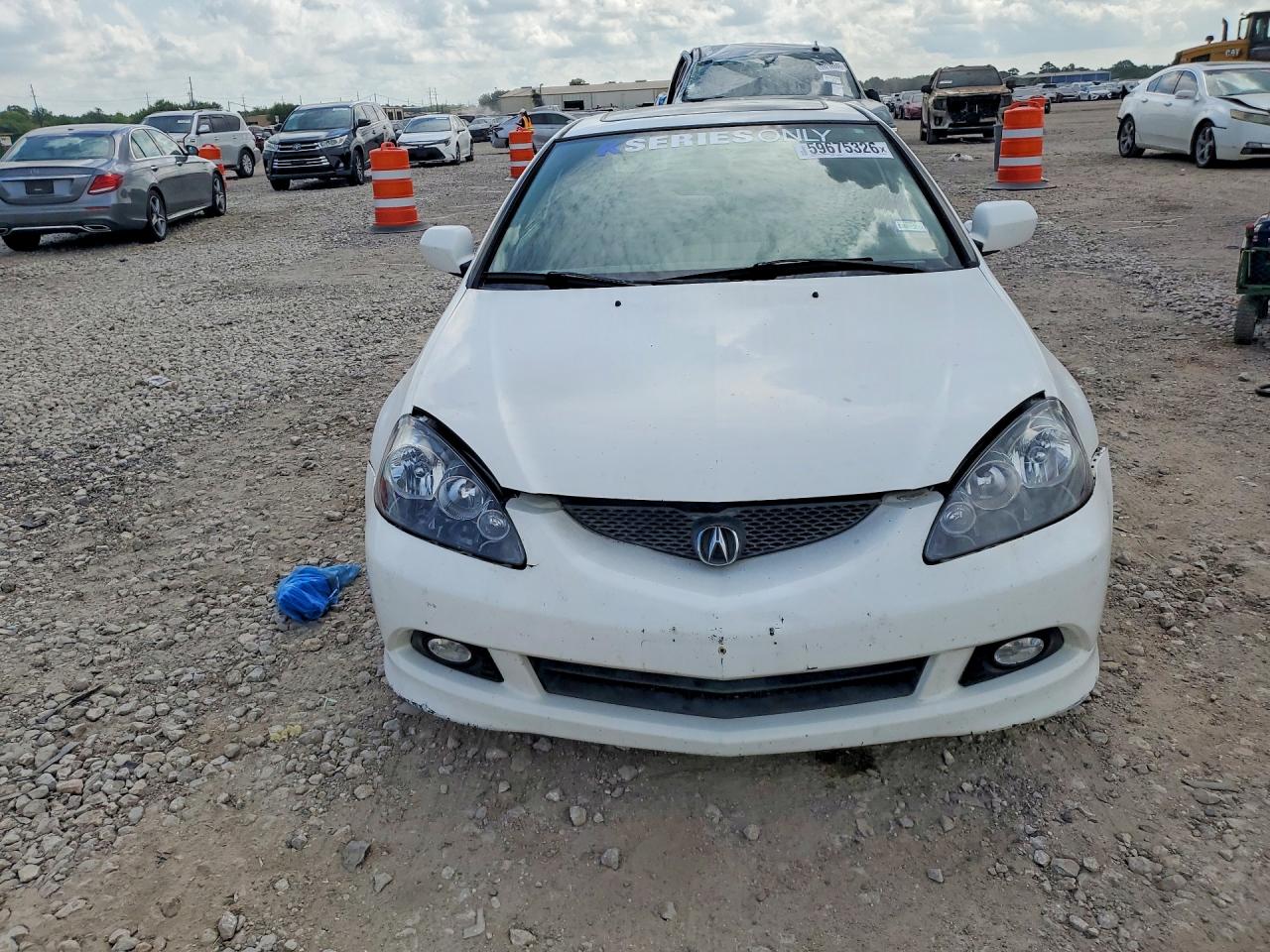 2006 Acura Rsx White vin: JH4DC54836S009356