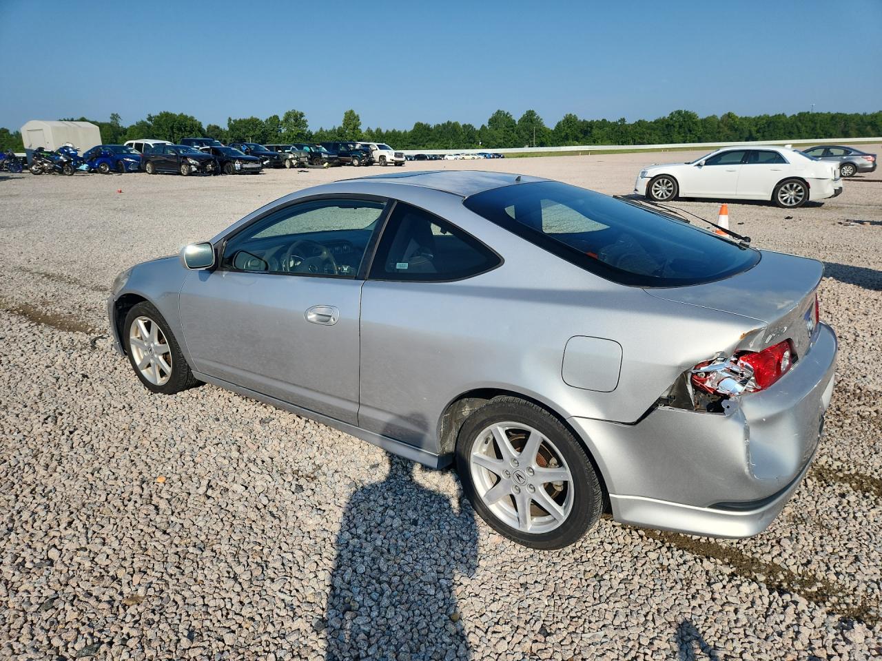 2006 Acura Rsx Silver vin: JH4DC54836S017487