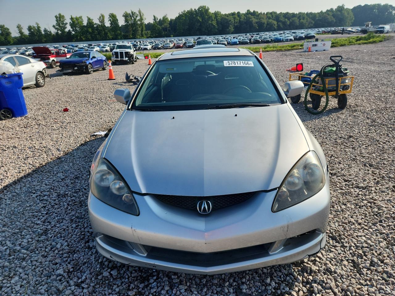 2006 Acura Rsx Silver vin: JH4DC54836S017487