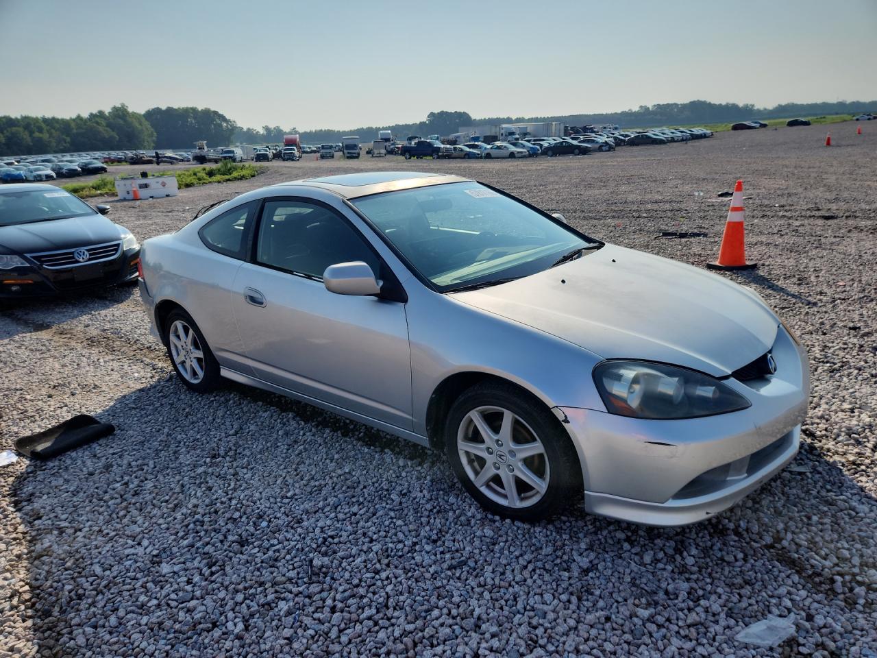 2006 Acura Rsx Silver vin: JH4DC54836S017487