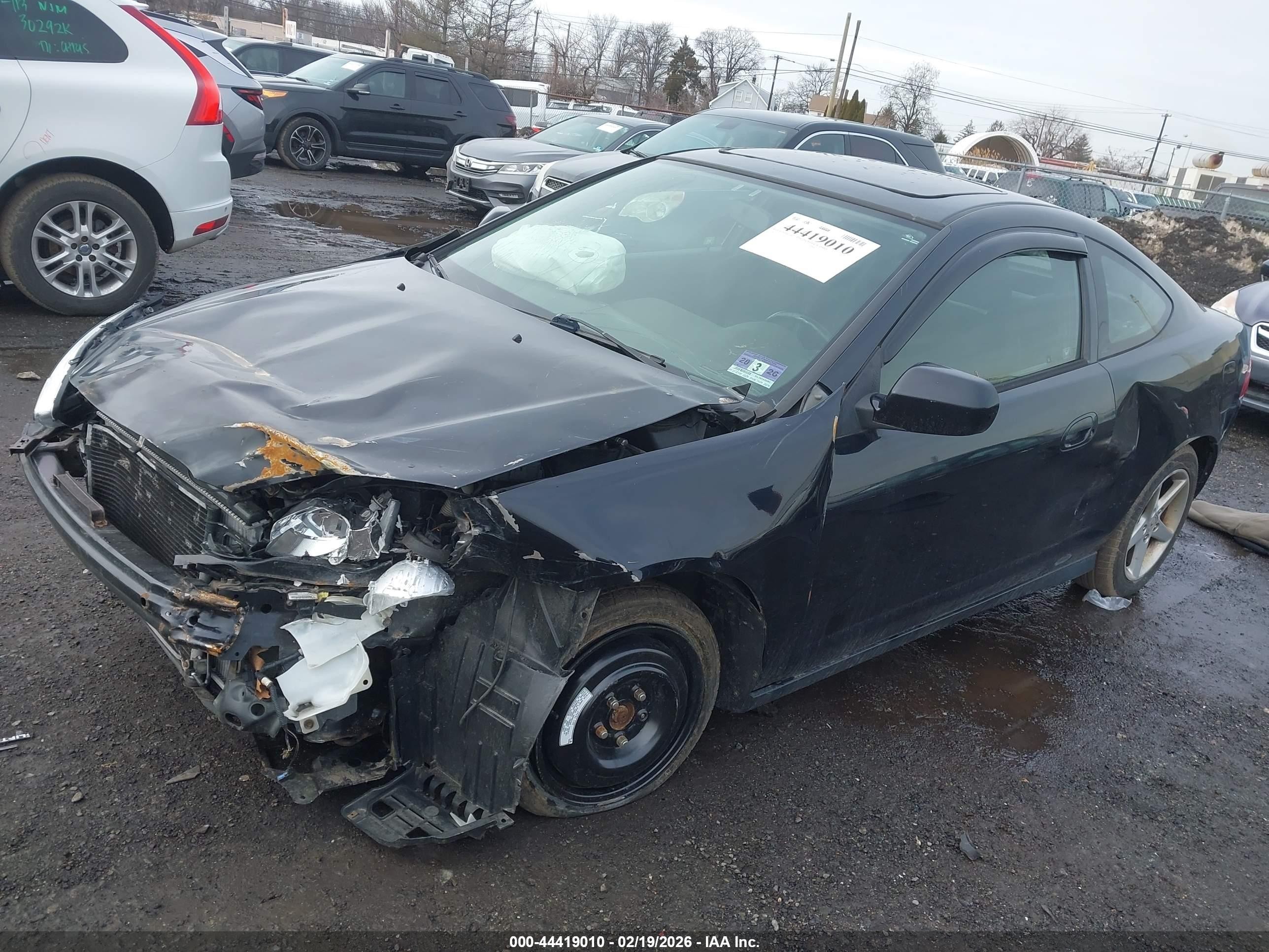 2002 Acura Rsx   Black vin: JH4DC54842C024307