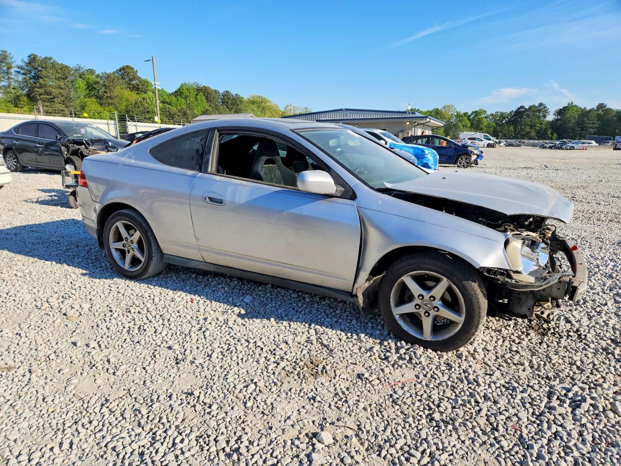 2002 Acura Rsx Silver vin: JH4DC54842C033489