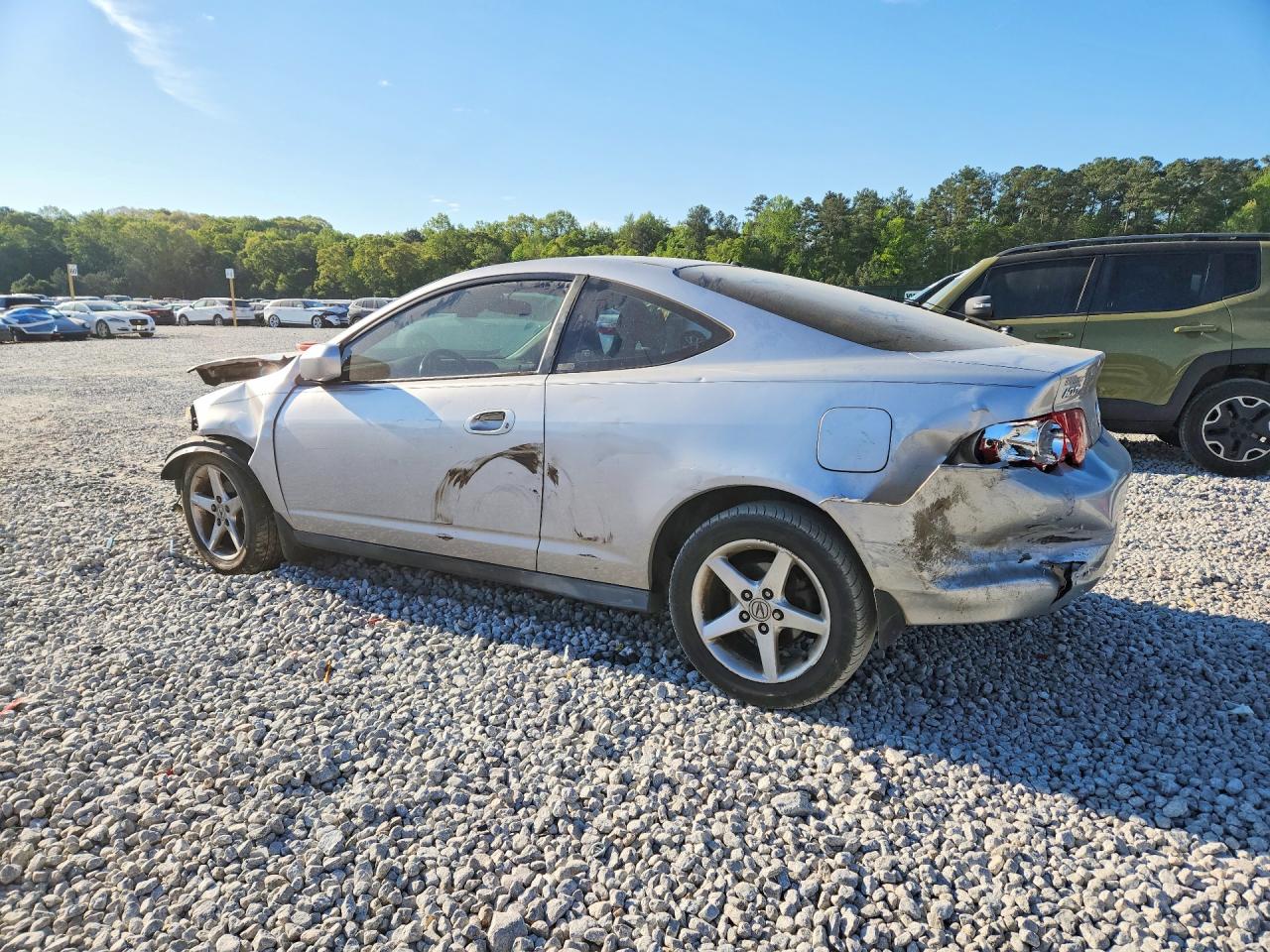 2002 Acura Rsx Silver vin: JH4DC54842C033489