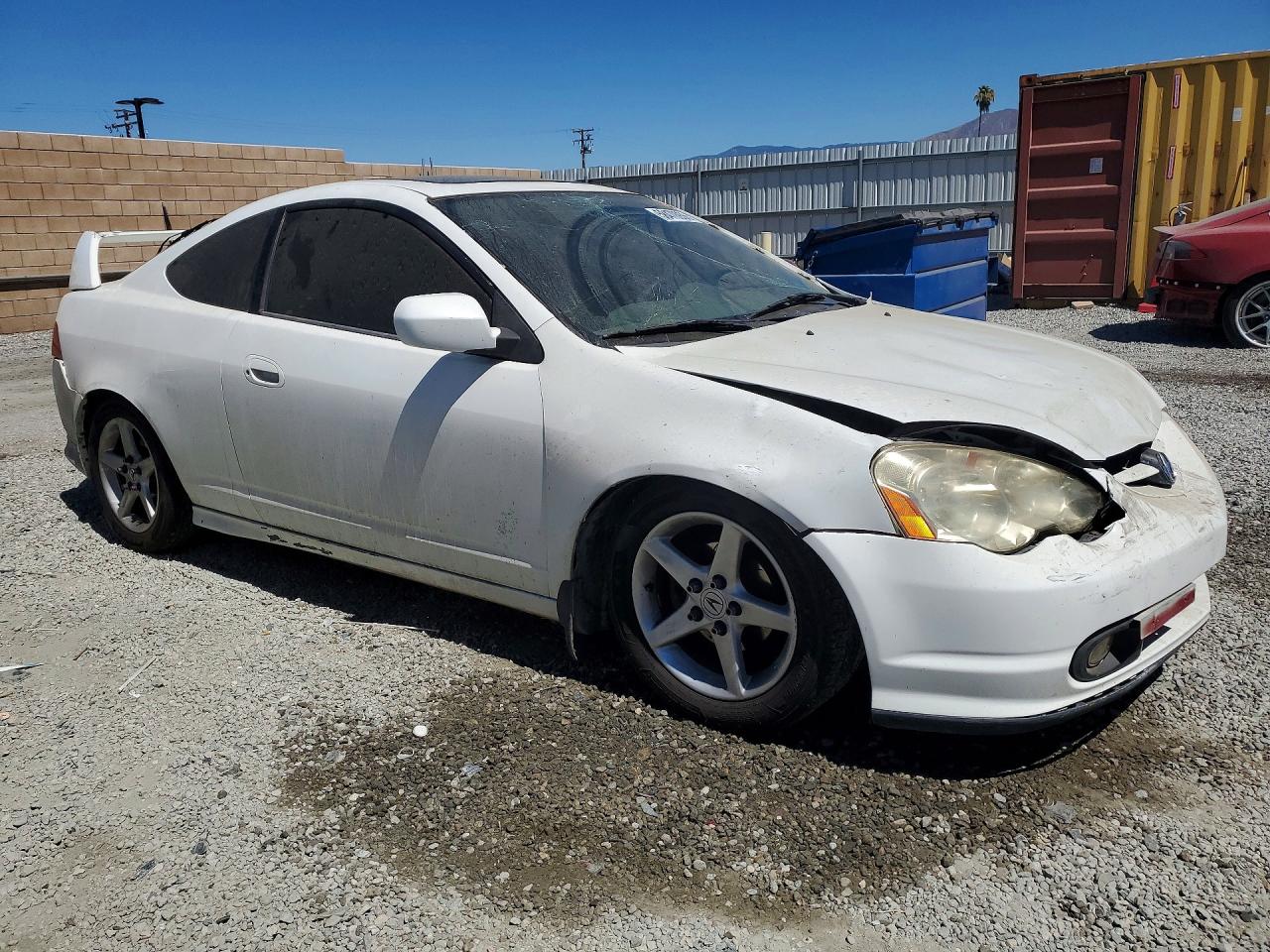 2003 Acura Rsx White vin: JH4DC54843C009923
