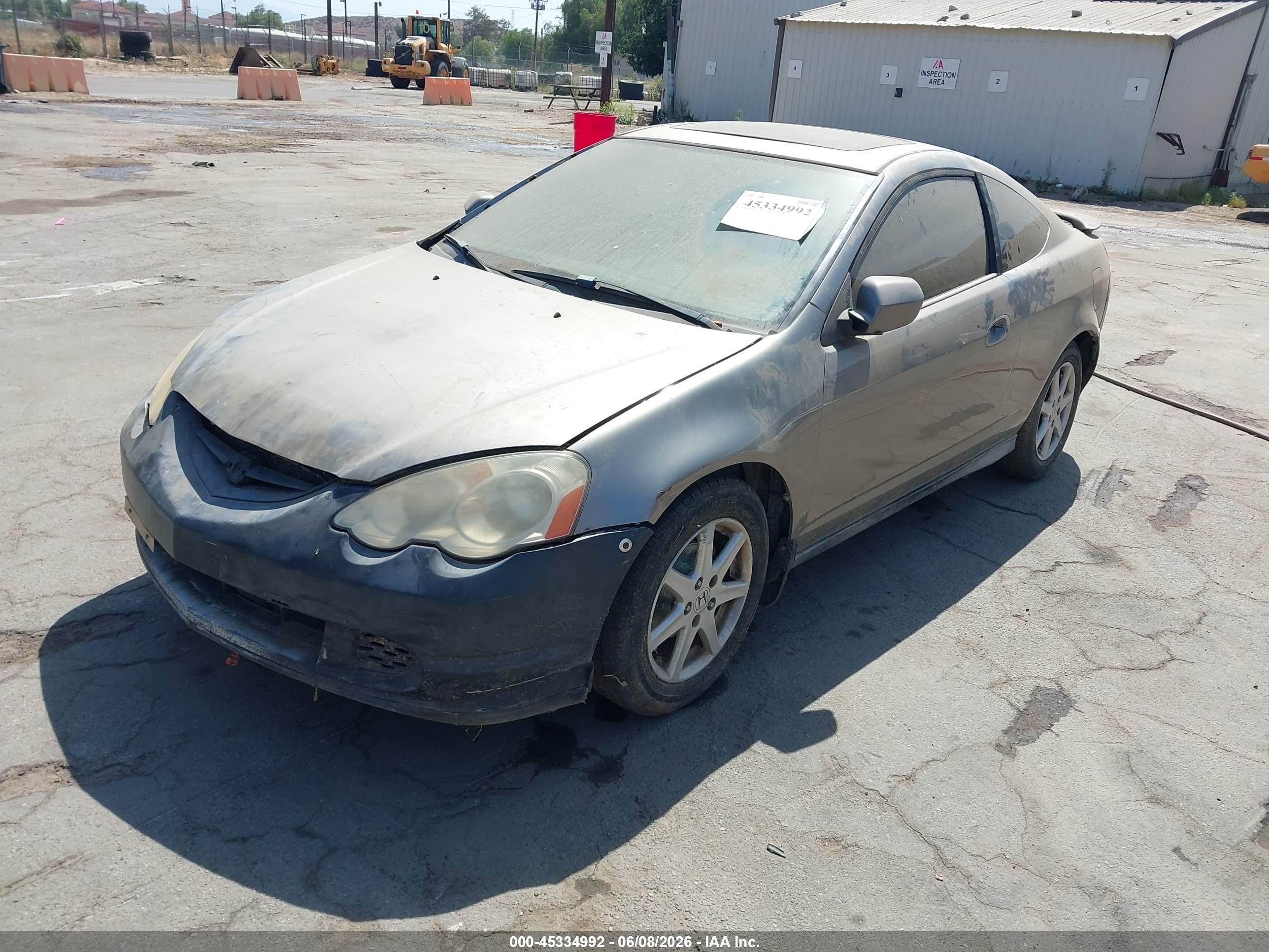 2004 Acura Rsx   Gray vin: JH4DC54844S003885