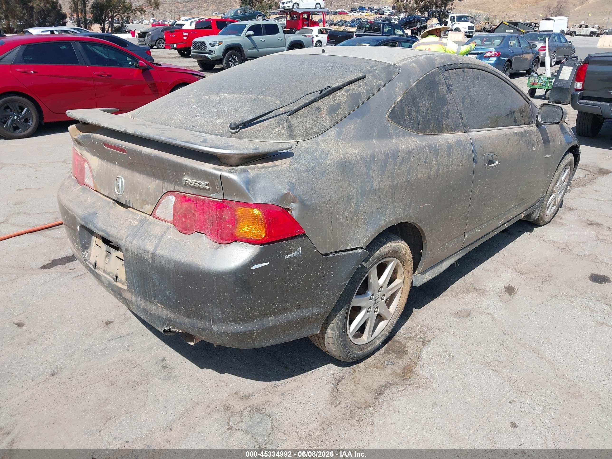 2004 Acura Rsx   Gray vin: JH4DC54844S003885