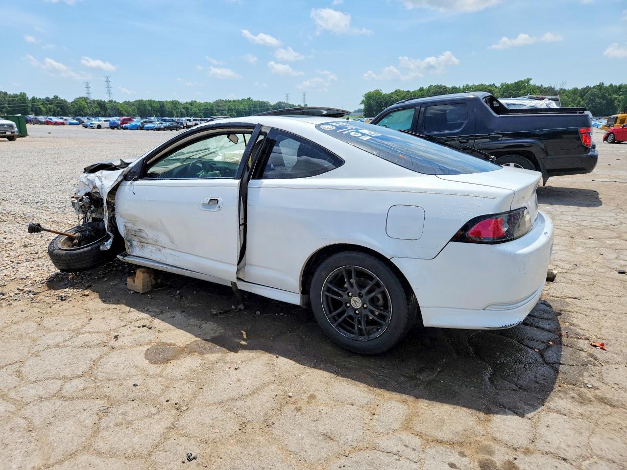 2005 Acura Rsx White vin: JH4DC54845S001054