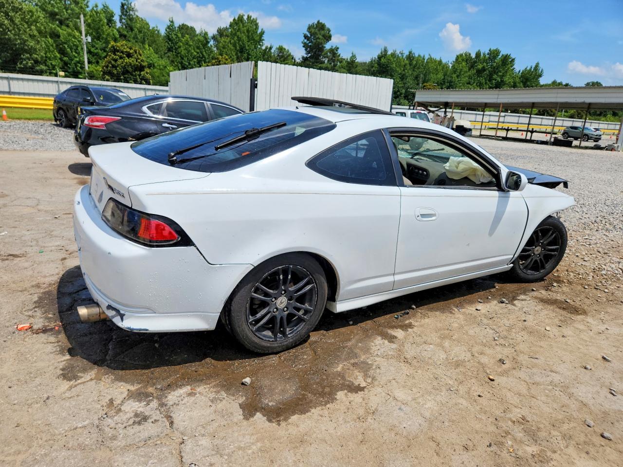 2005 Acura Rsx White vin: JH4DC54845S001054