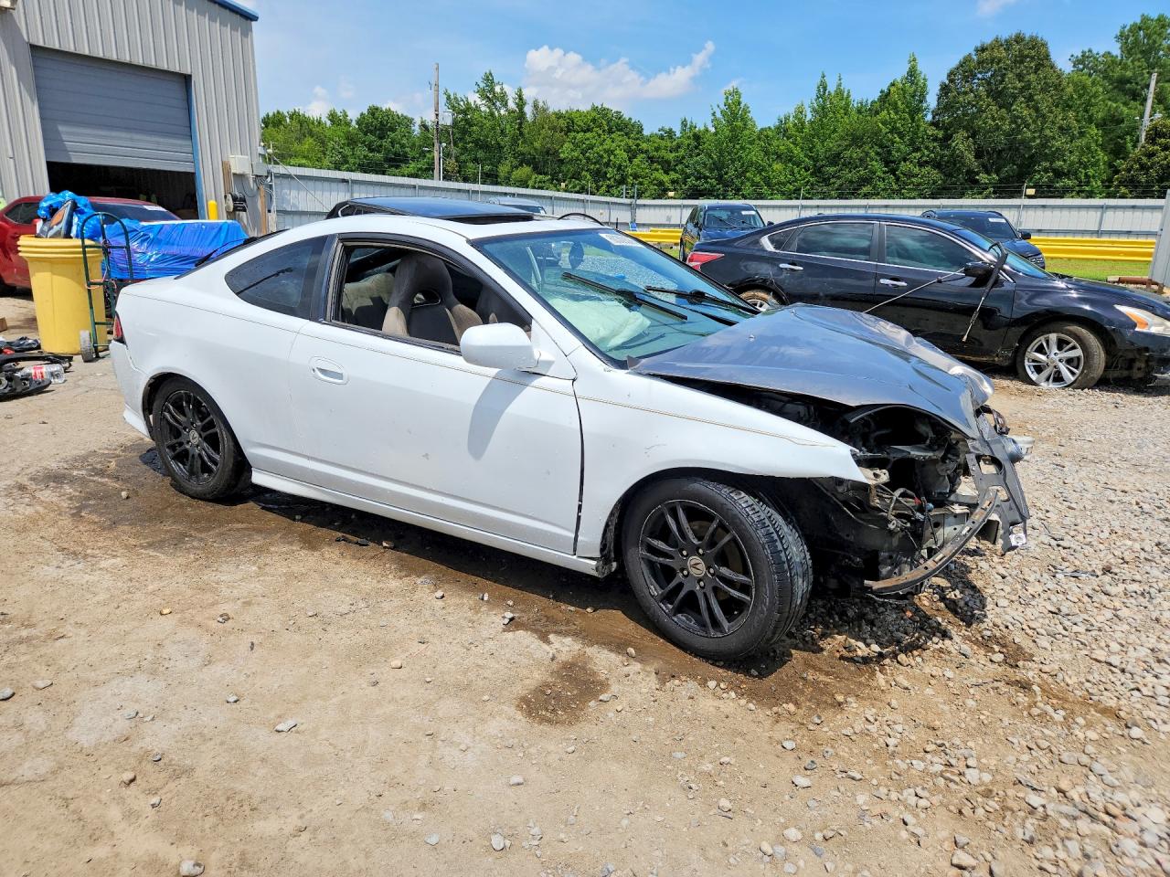 2005 Acura Rsx White vin: JH4DC54845S001054