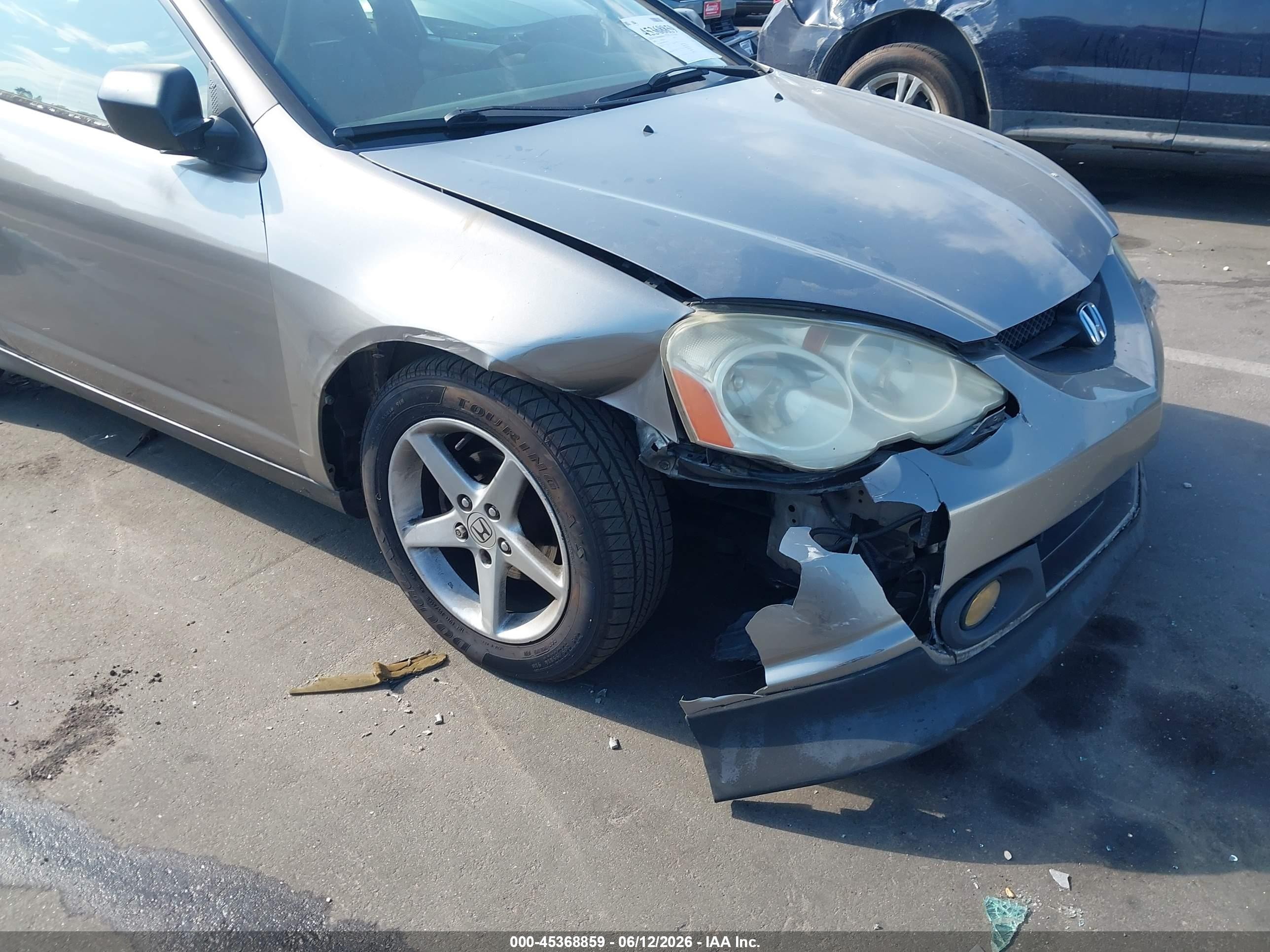 2002 Acura Rsx   Gray vin: JH4DC54852C033372