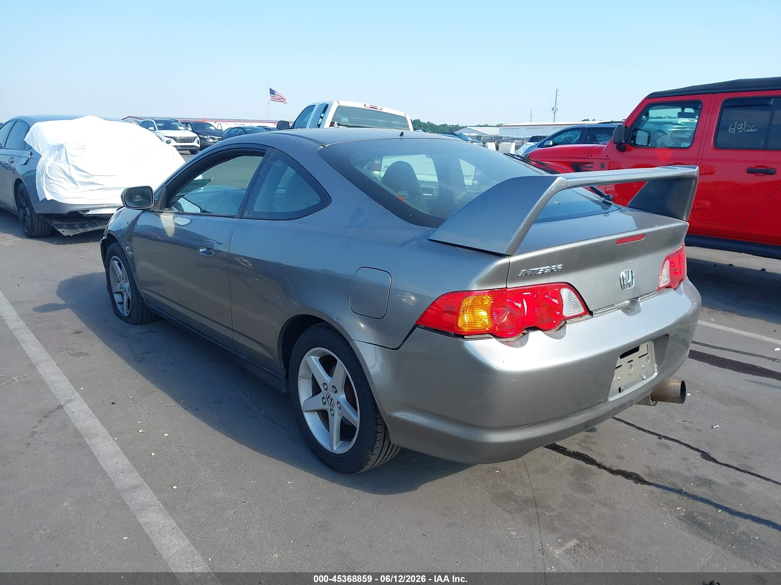 2002 Acura Rsx   Gray vin: JH4DC54852C033372