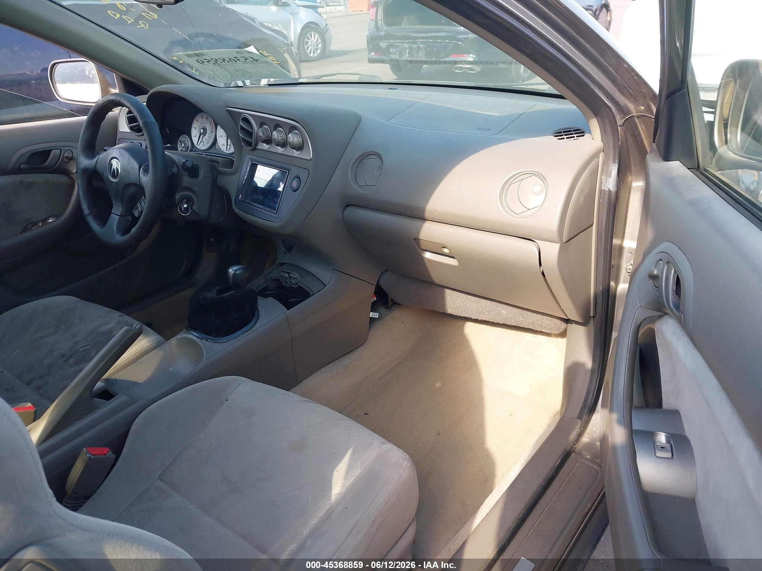 2002 Acura Rsx   Gray vin: JH4DC54852C033372
