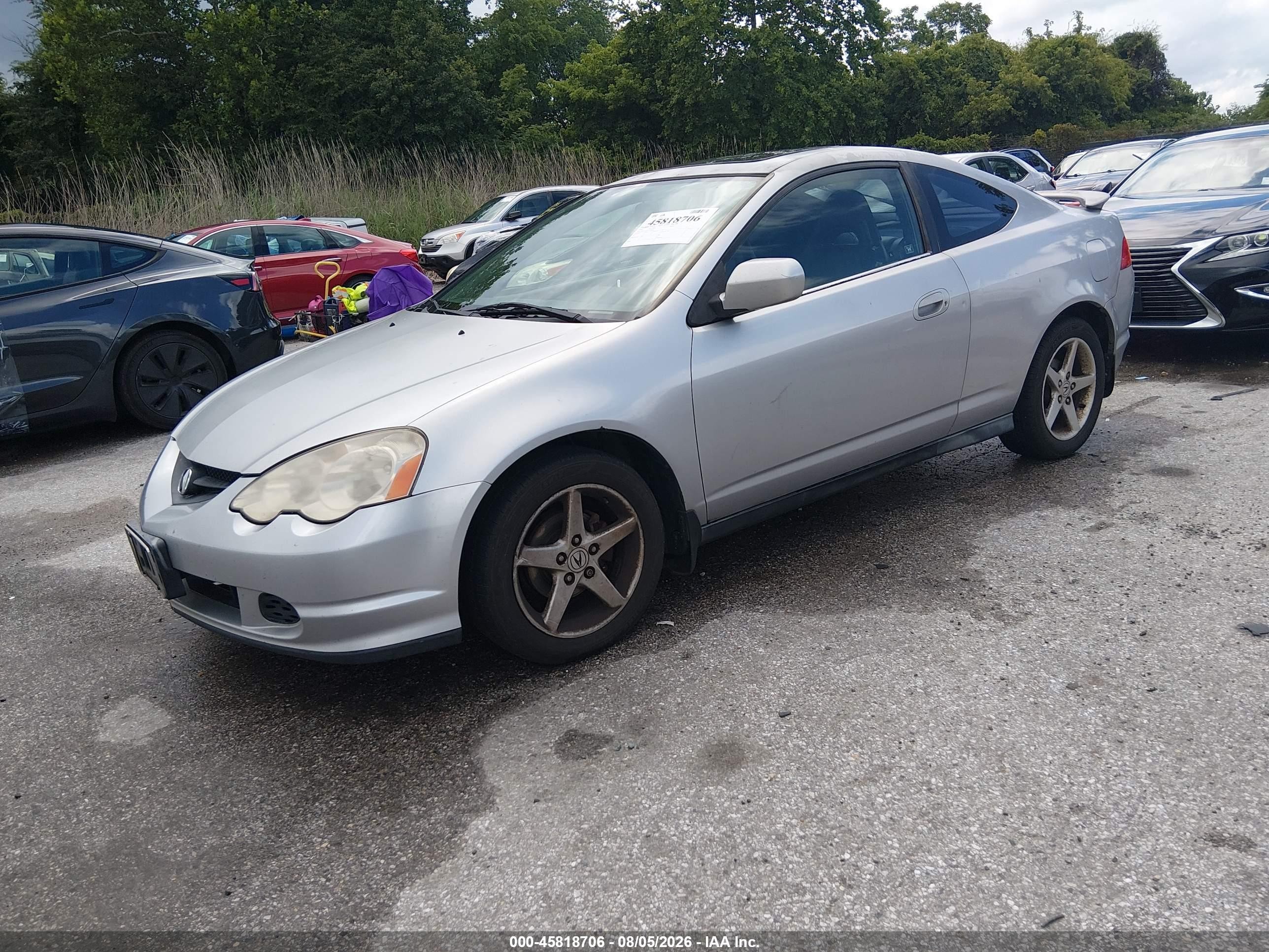 2003 Acura Rsx   Silver vin: JH4DC54853C008456