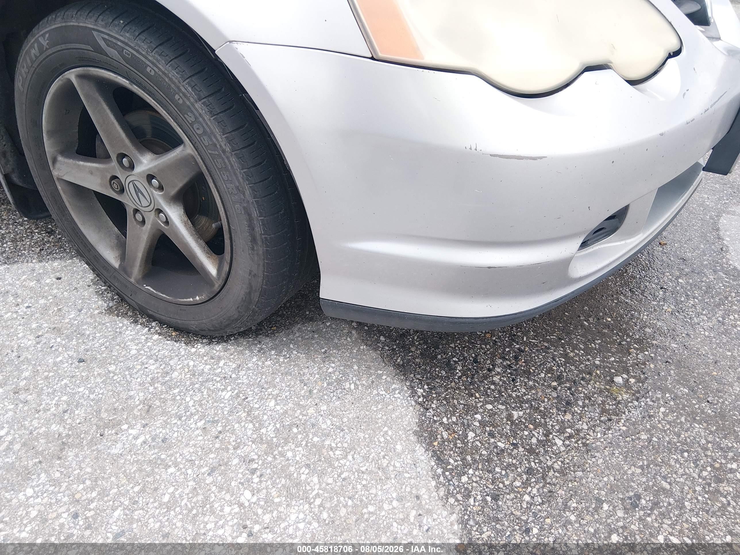 2003 Acura Rsx   Silver vin: JH4DC54853C008456