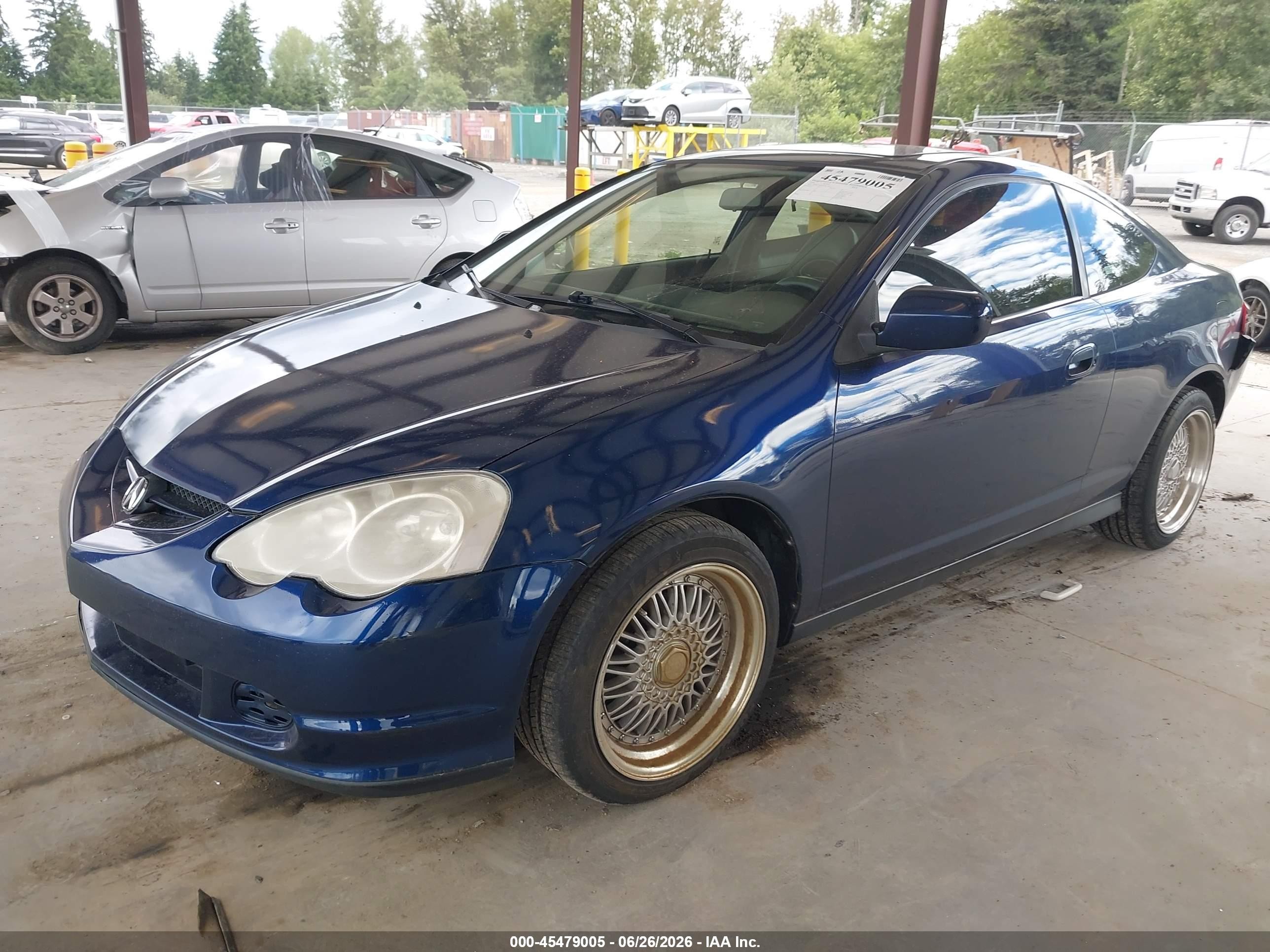2004 Acura Rsx   Dark Blue vin: JH4DC54854S001935