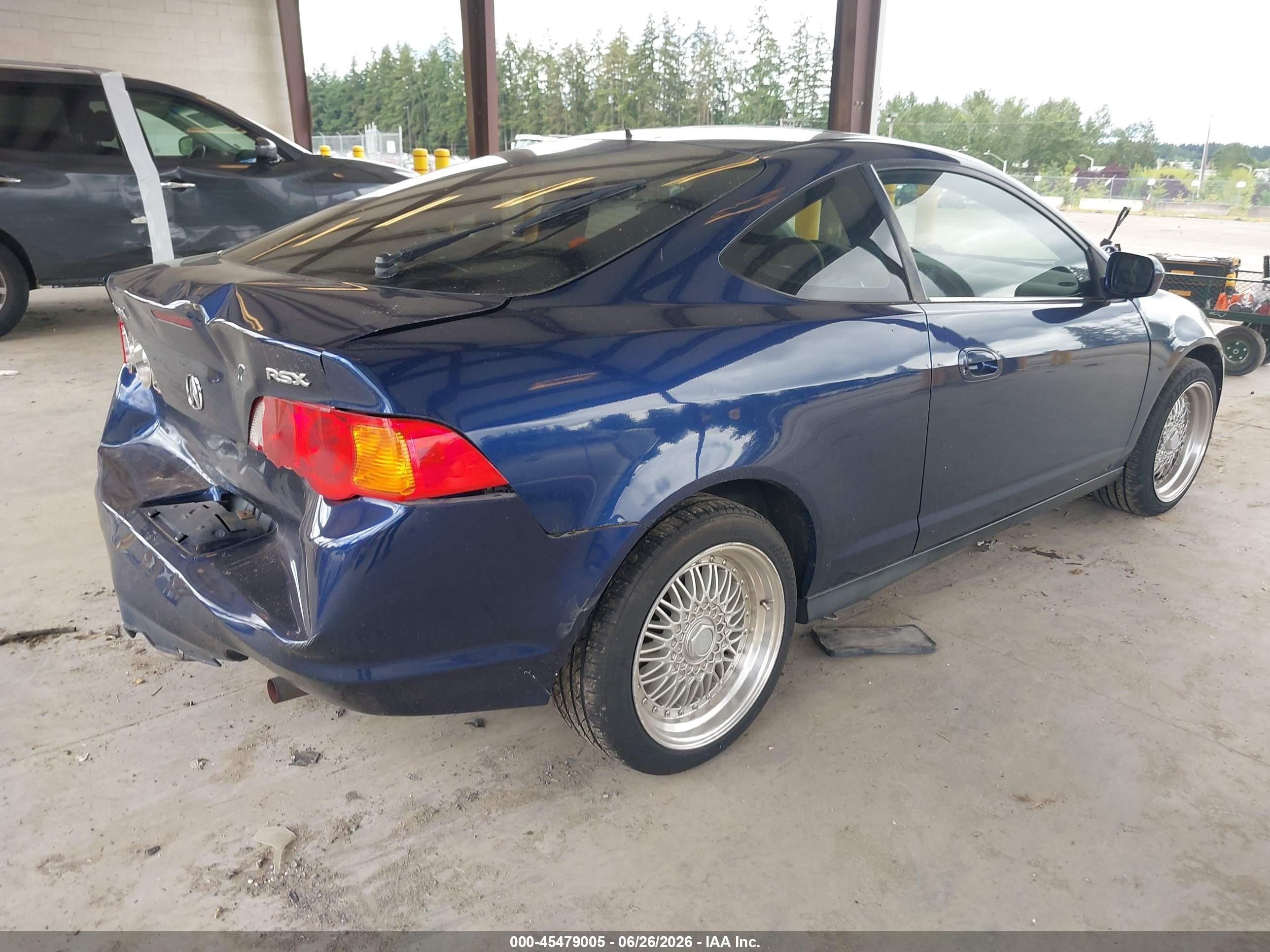 2004 Acura Rsx   Dark Blue vin: JH4DC54854S001935