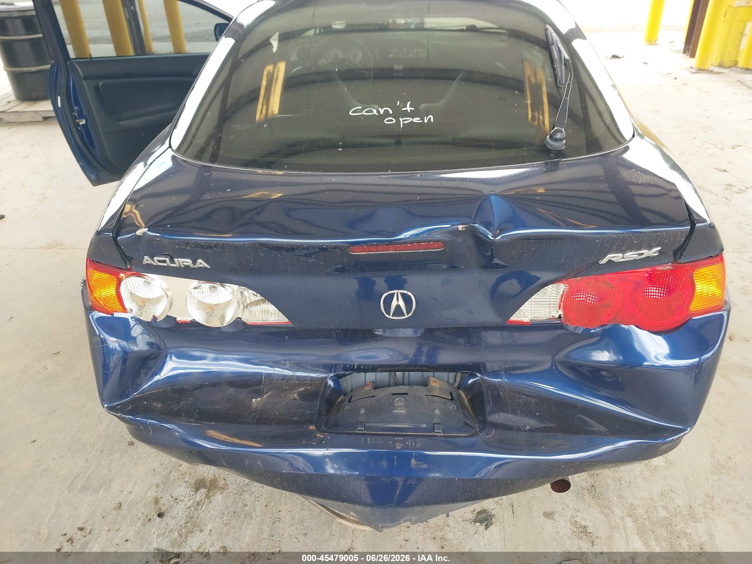 2004 Acura Rsx   Dark Blue vin: JH4DC54854S001935