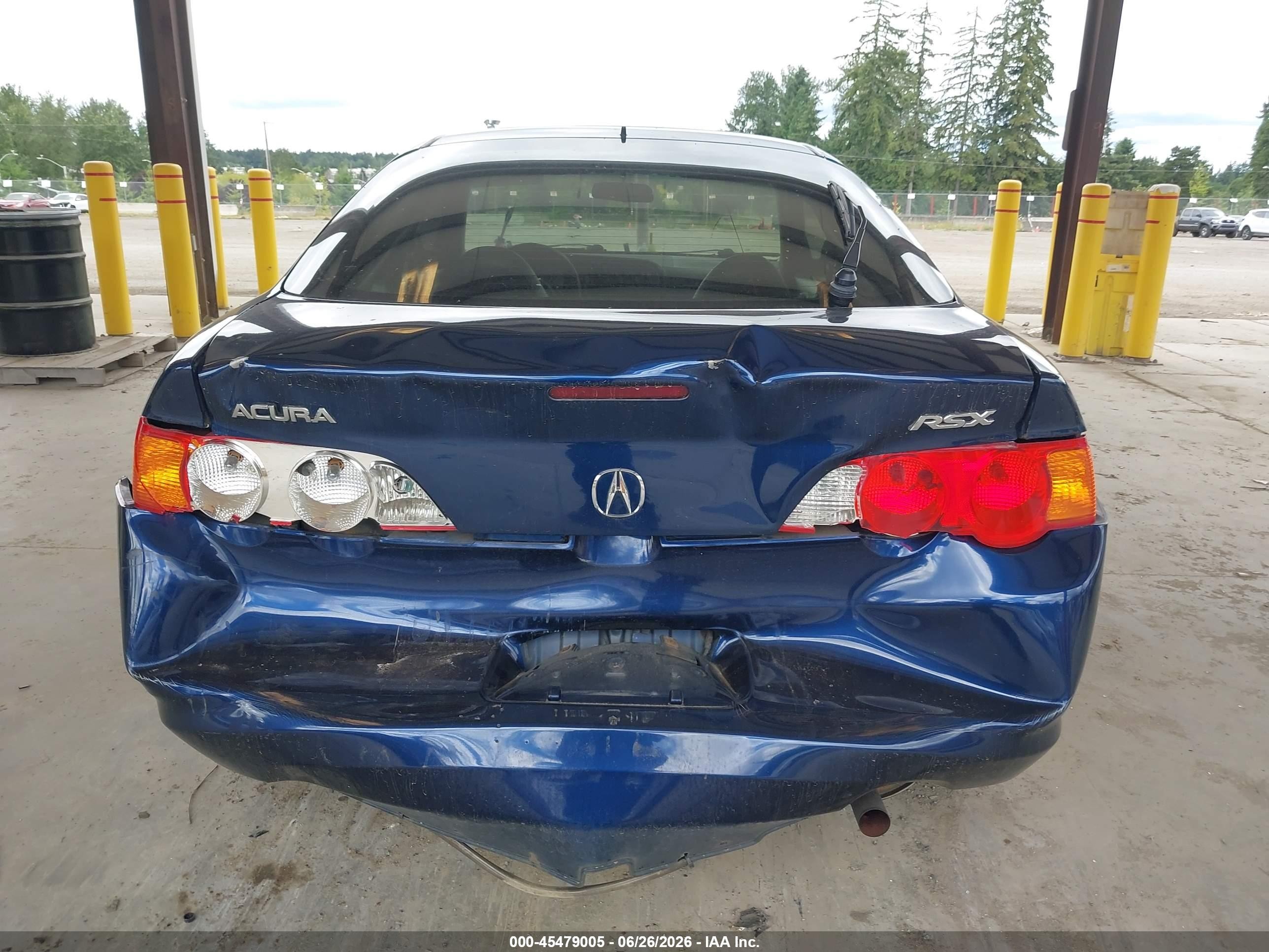 2004 Acura Rsx   Dark Blue vin: JH4DC54854S001935