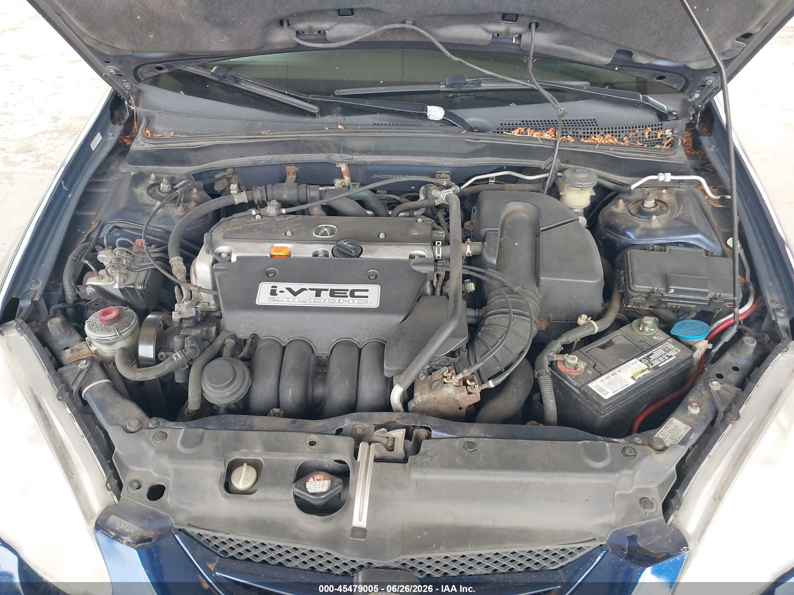 2004 Acura Rsx   Dark Blue vin: JH4DC54854S001935