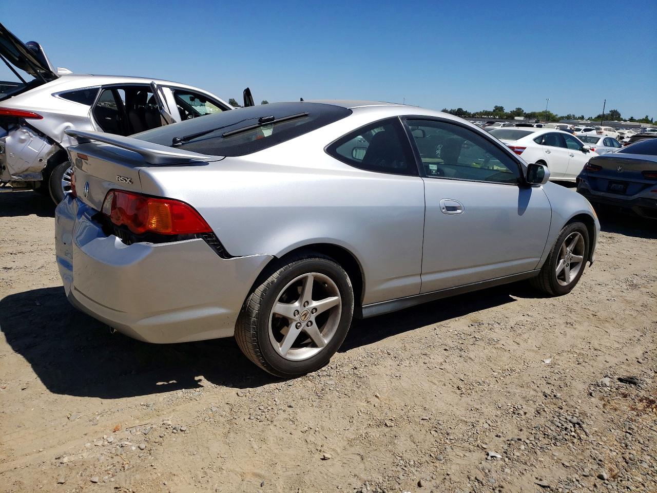 2004 Acura Rsx Silver vin: JH4DC54854S012496