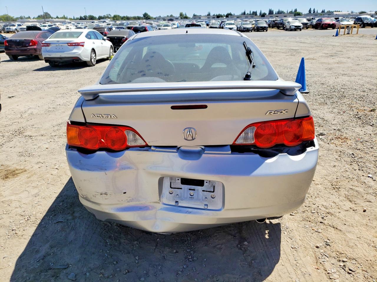 2004 Acura Rsx Silver vin: JH4DC54854S012496