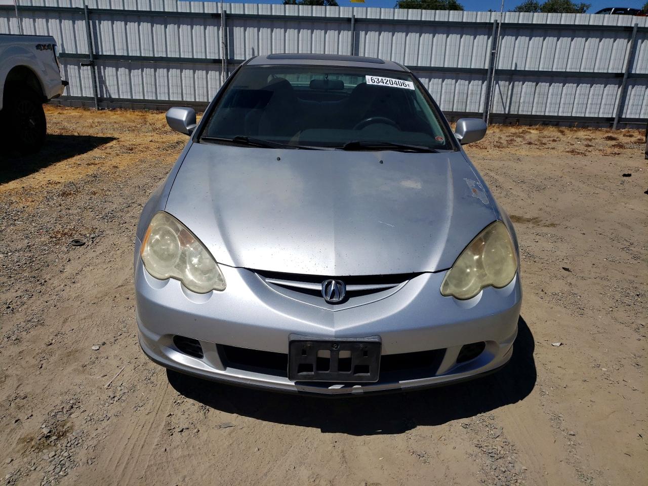2004 Acura Rsx Silver vin: JH4DC54854S012496