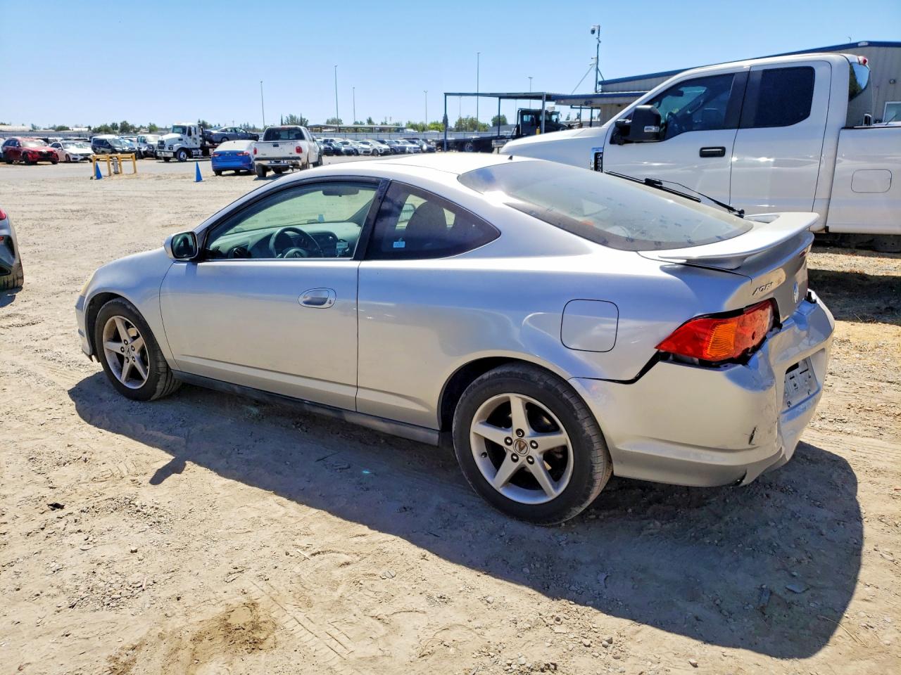 2004 Acura Rsx Silver vin: JH4DC54854S012496