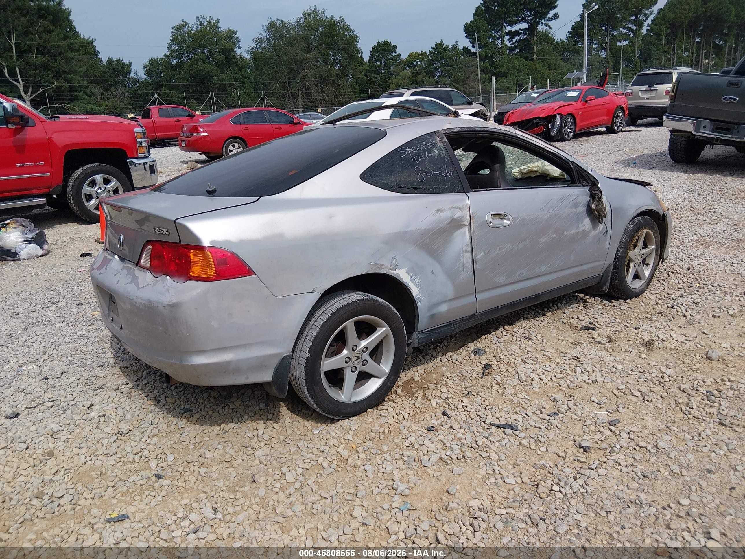2004 Acura Rsx   Silver vin: JH4DC54854S014541