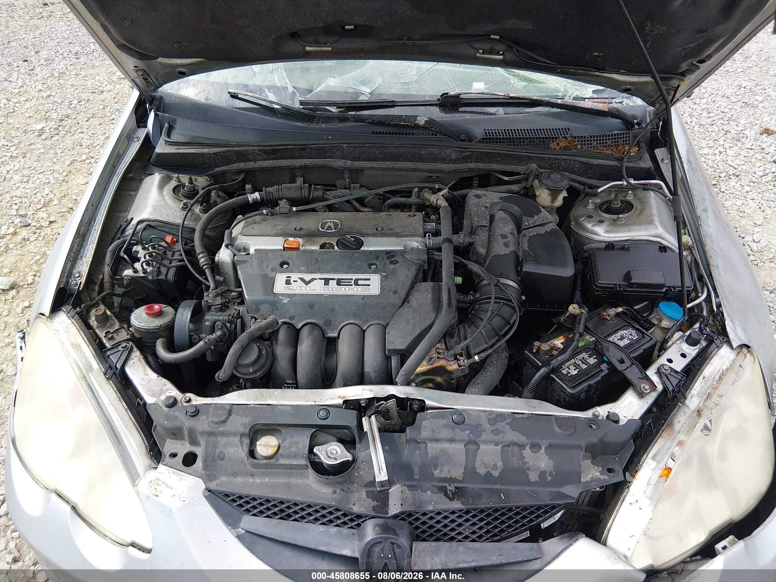 2004 Acura Rsx   Silver vin: JH4DC54854S014541
