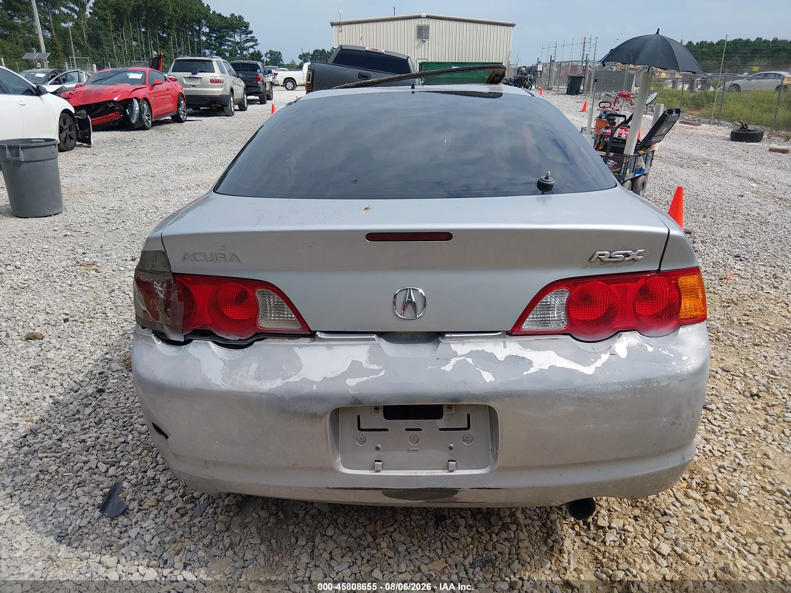 2004 Acura Rsx   Silver vin: JH4DC54854S014541