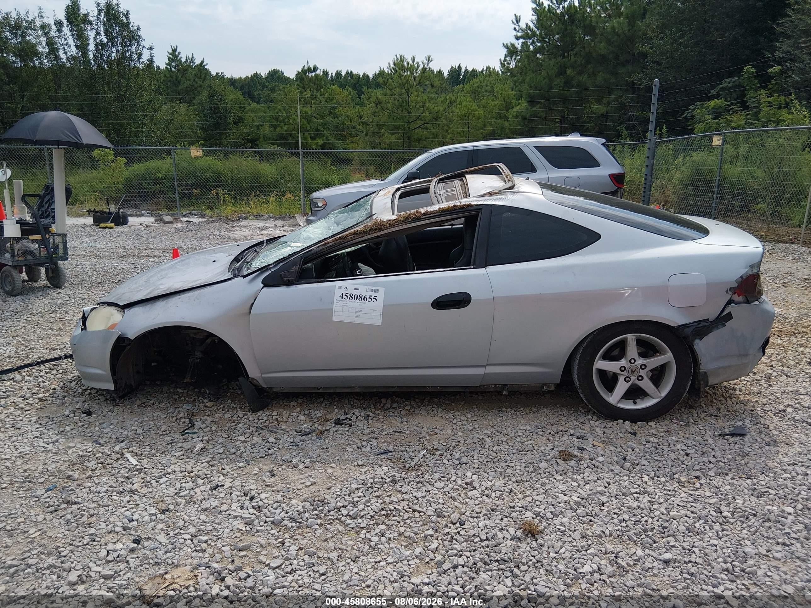 2004 Acura Rsx   Silver vin: JH4DC54854S014541