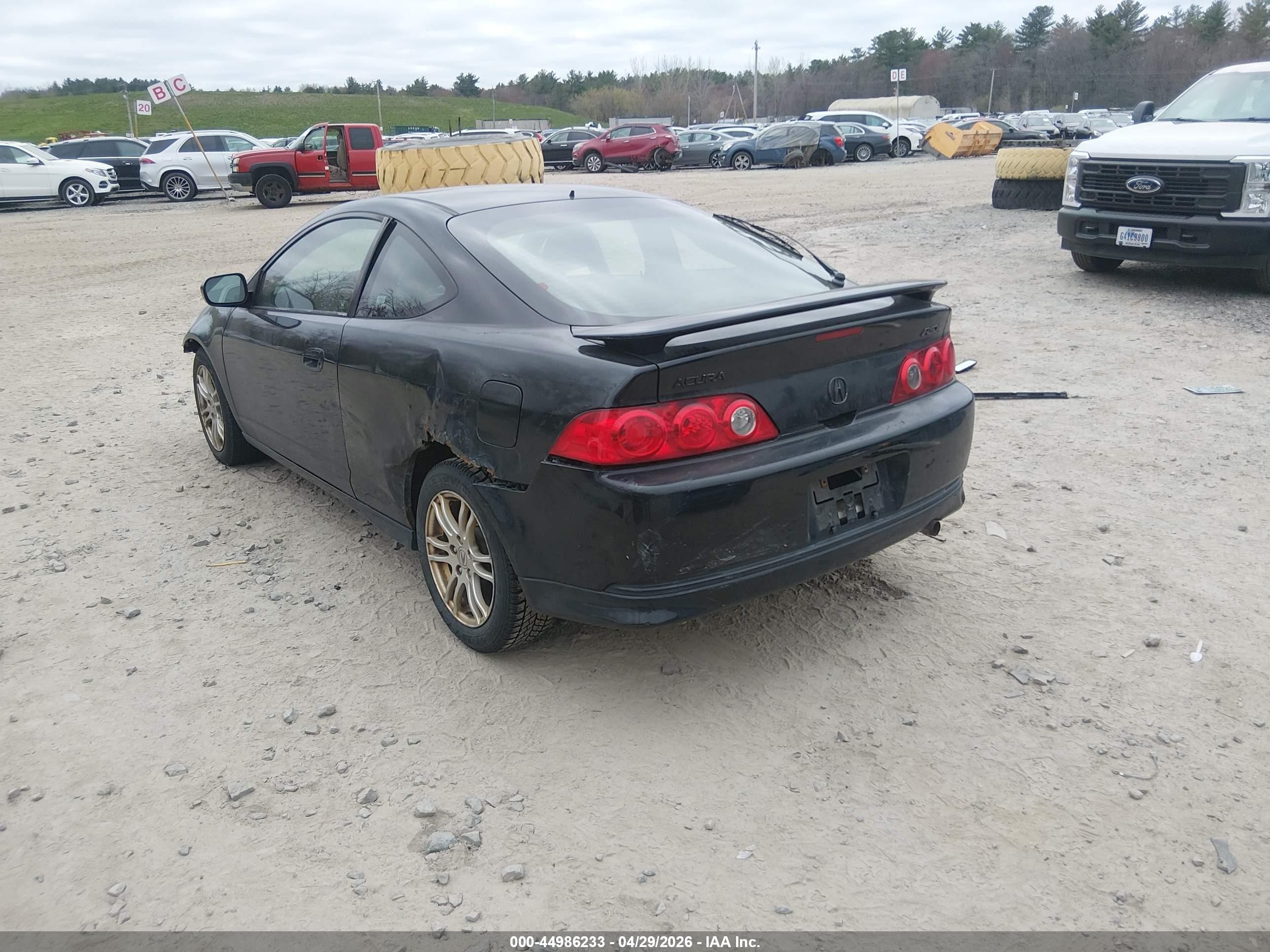 2005 Acura Rsx   Black vin: JH4DC54855S008112