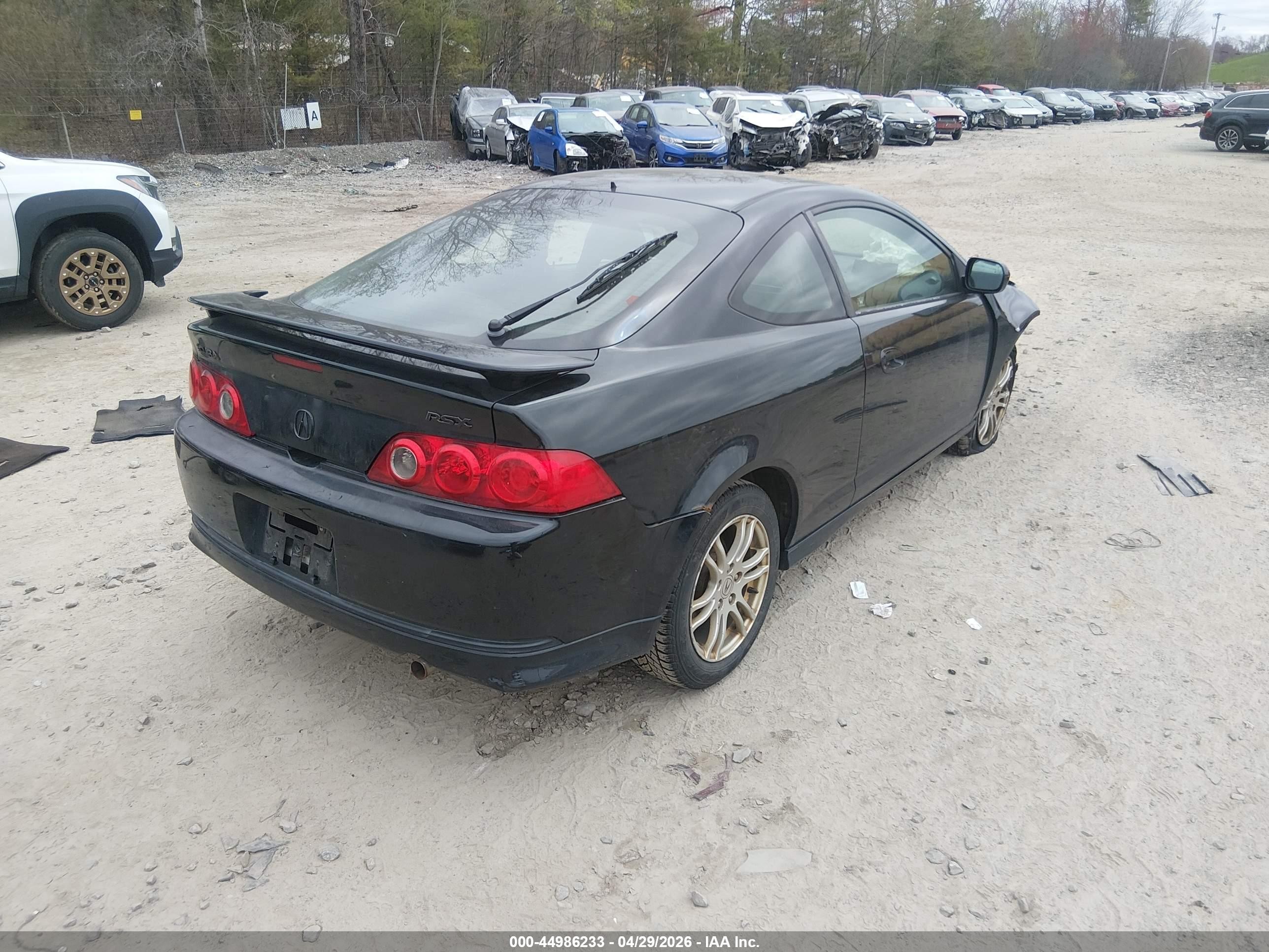 2005 Acura Rsx   Black vin: JH4DC54855S008112