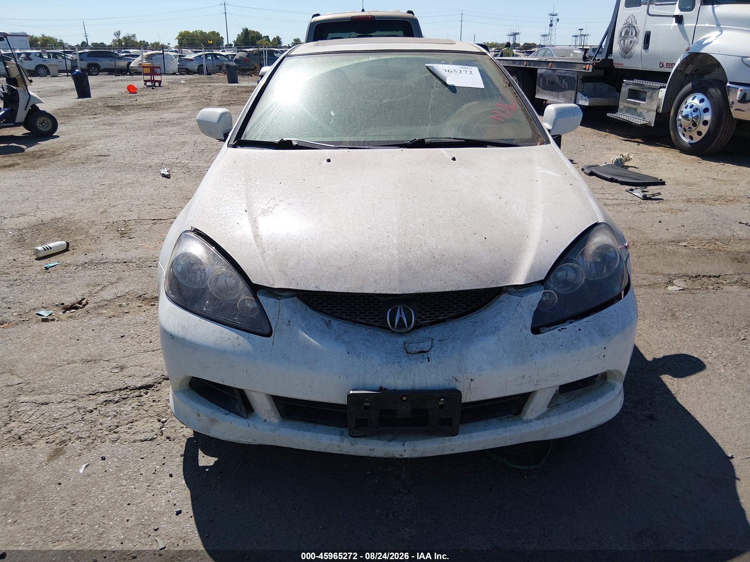 2006 Acura Rsx   White vin: JH4DC54856S020276