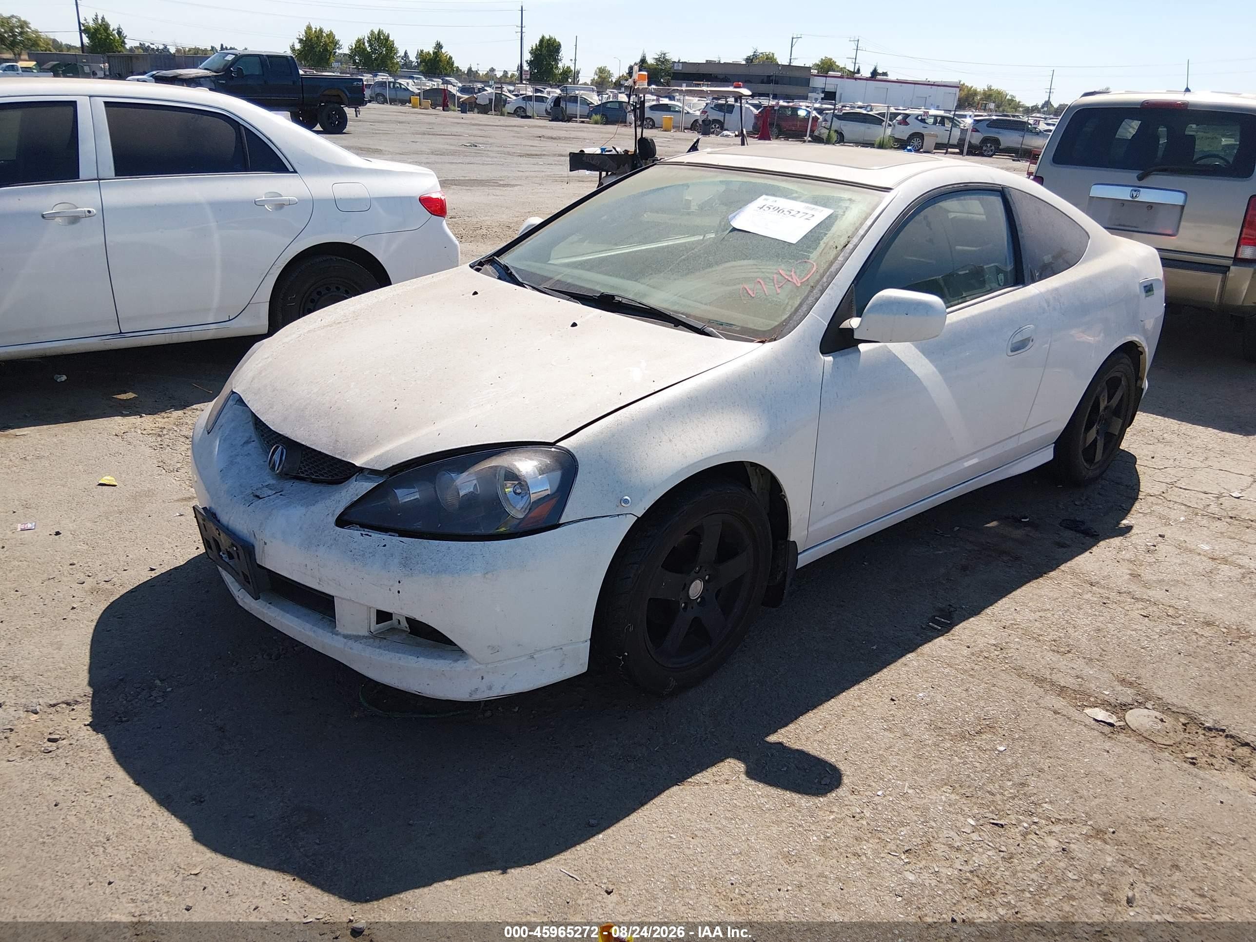 2006 Acura Rsx   White vin: JH4DC54856S020276