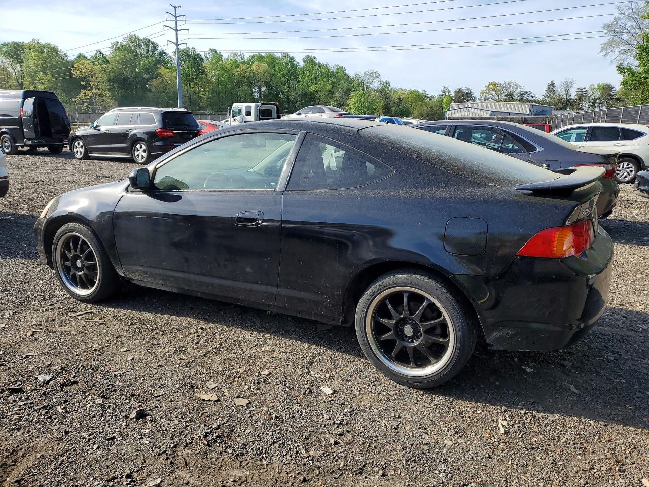 2003 Acura Rsx Black vin: JH4DC54863C012936
