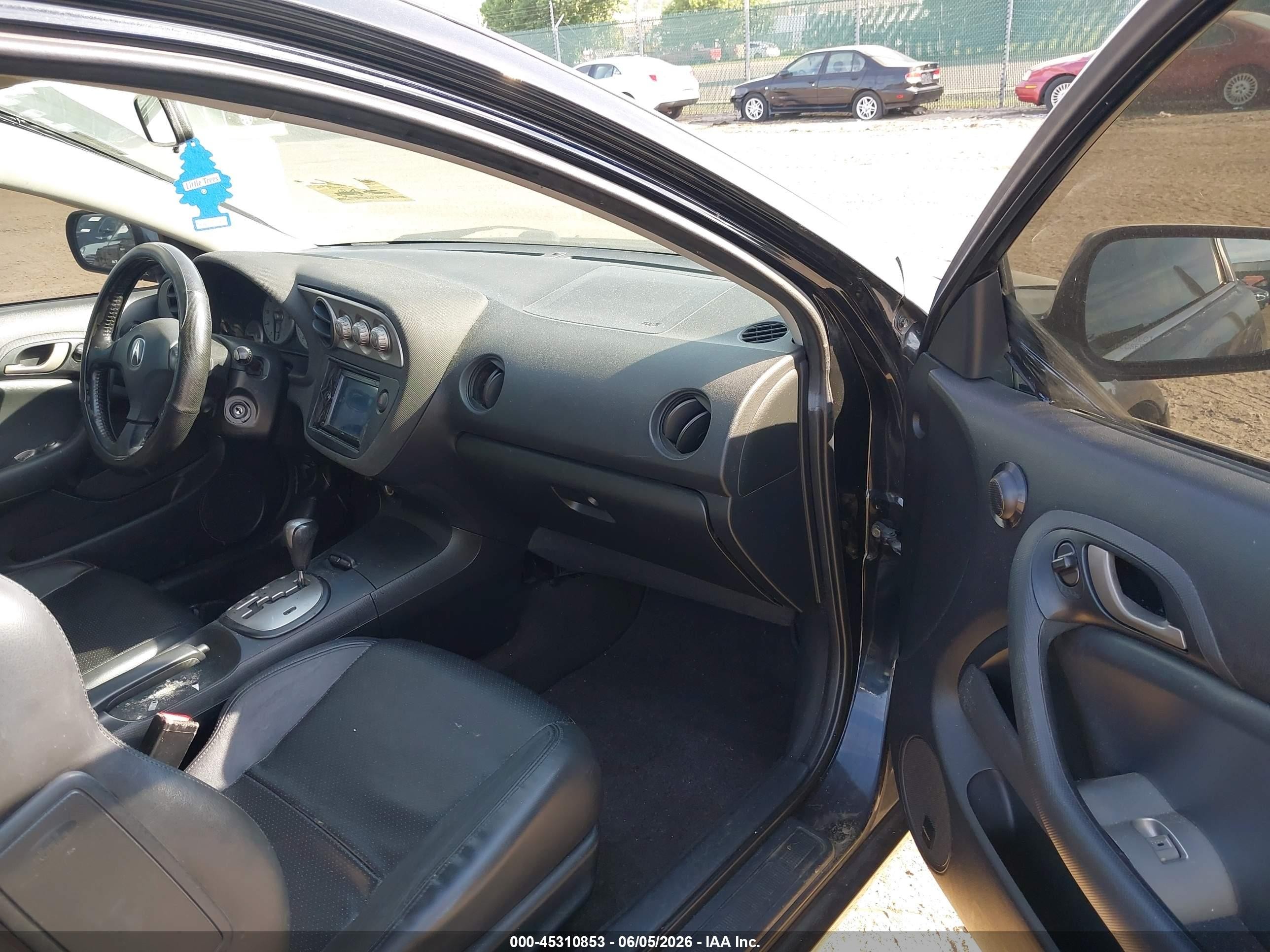 2004 Acura Rsx Черный vin: JH4DC54864S002236