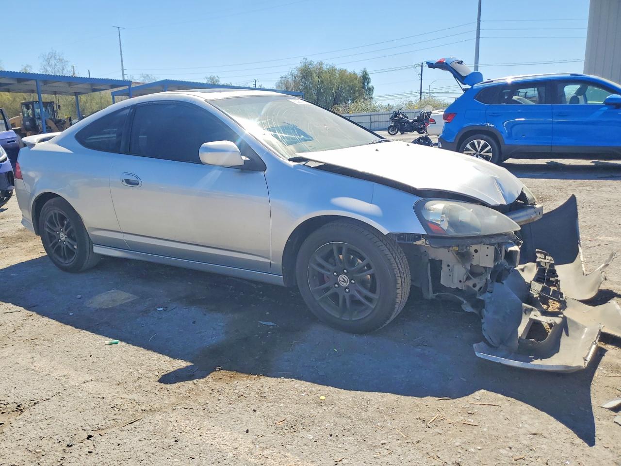 2006 Acura Rsx Silver vin: JH4DC54866S006192