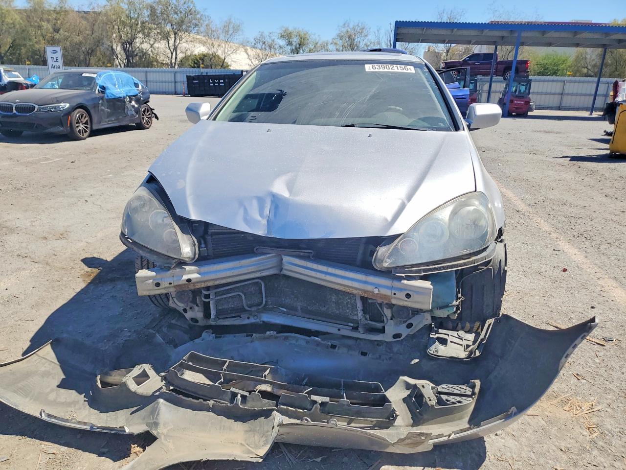 2006 Acura Rsx Silver vin: JH4DC54866S006192