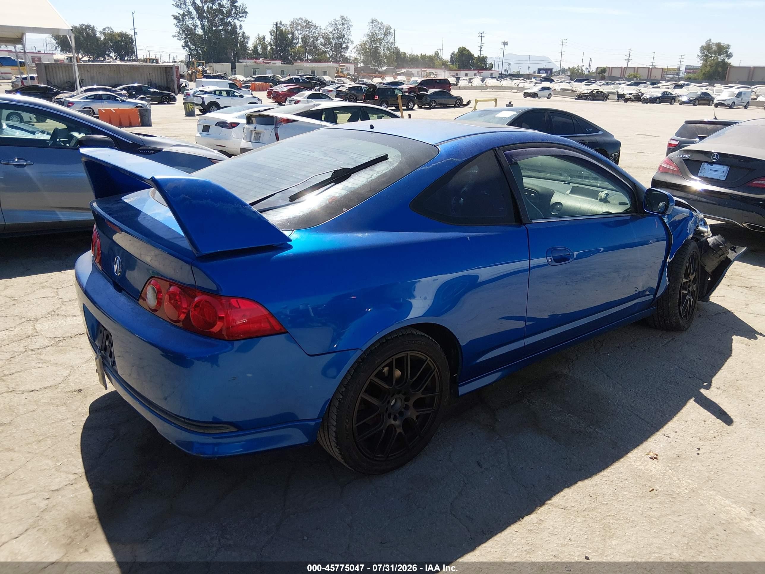 2006 Acura Rsx   Blue vin: JH4DC54866S011859