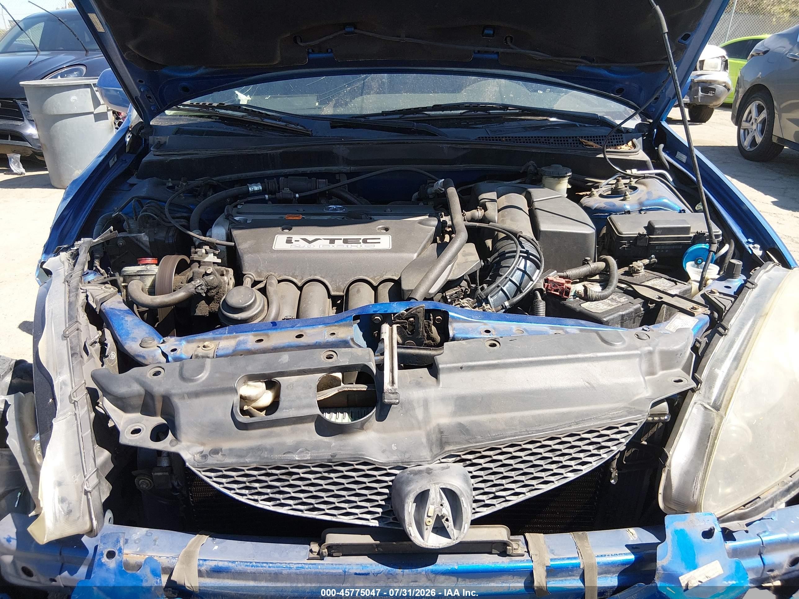 2006 Acura Rsx   Blue vin: JH4DC54866S011859