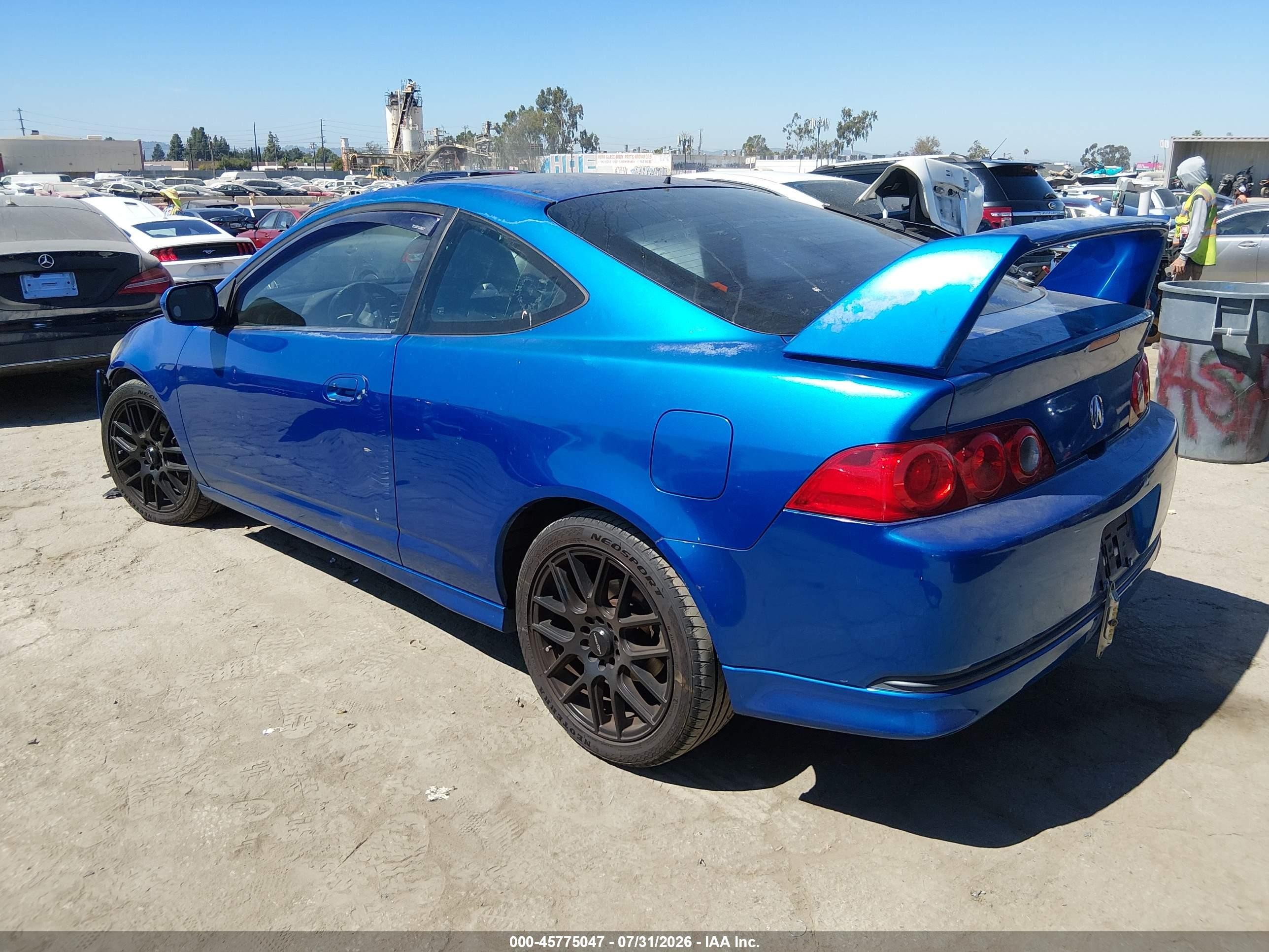 2006 Acura Rsx   Blue vin: JH4DC54866S011859
