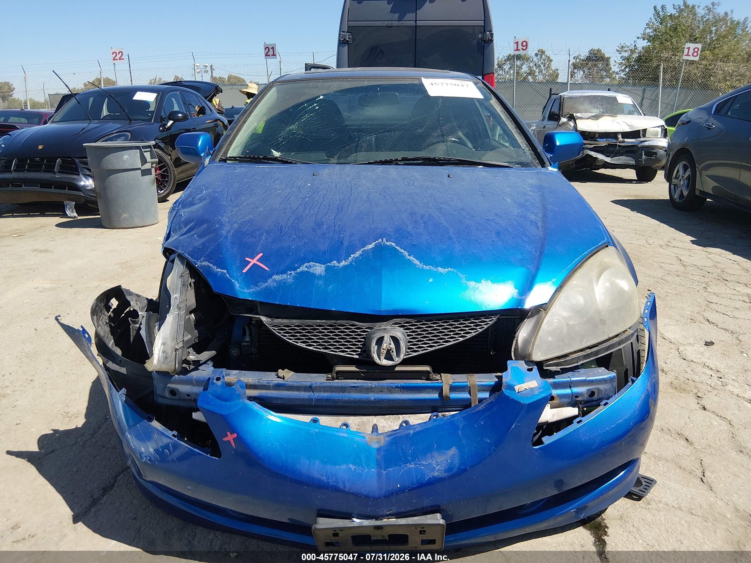 2006 Acura Rsx   Blue vin: JH4DC54866S011859